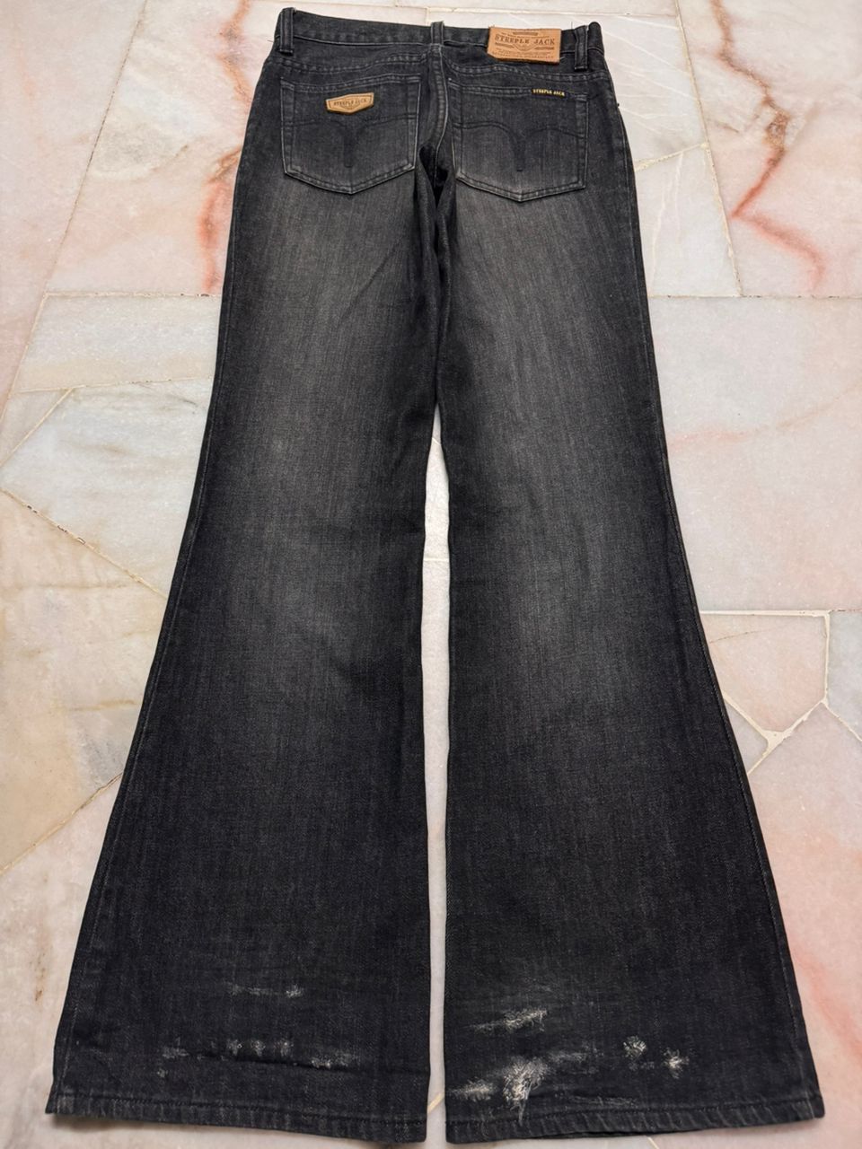 Tornado Mart 💥BELL BOTTOM💥BAGGY FLARE STEEPLE JACK MUDWASH DISTRESSED Size US 28 / EU 44 - 12 Thumbnail