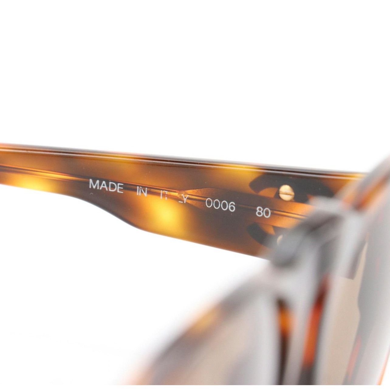 Chanel VTG Chanel 0006 80 Square Brown Tortoise Frame Sunglasses Size ONE SIZE - 4 Thumbnail