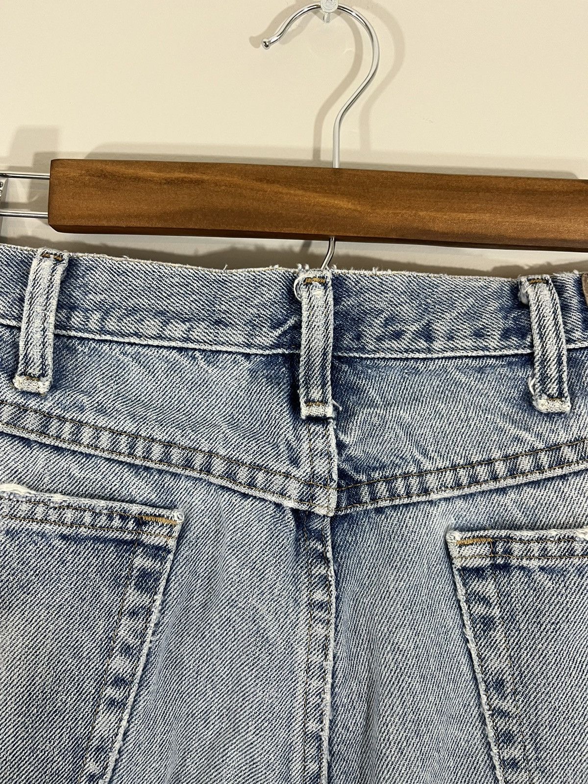 Vintage Thrashed Perfect Fade Light Wash Jeans Size US 36 / EU 52 - 16 Thumbnail
