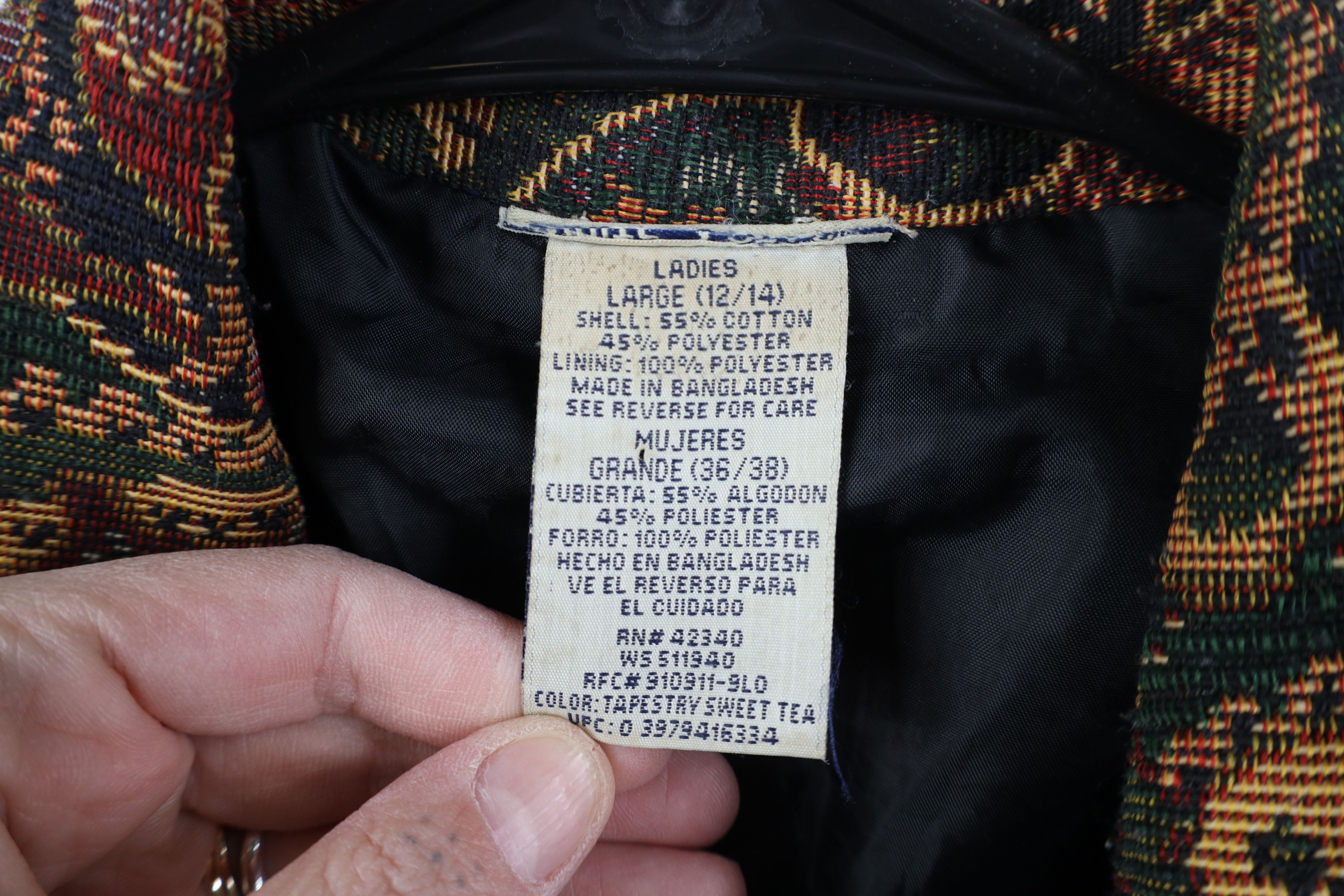 Vintage Vintage 90s Streetwear Tapestry Flower Paisley Jacket Size L / US 10 / IT 46 - 8 Thumbnail