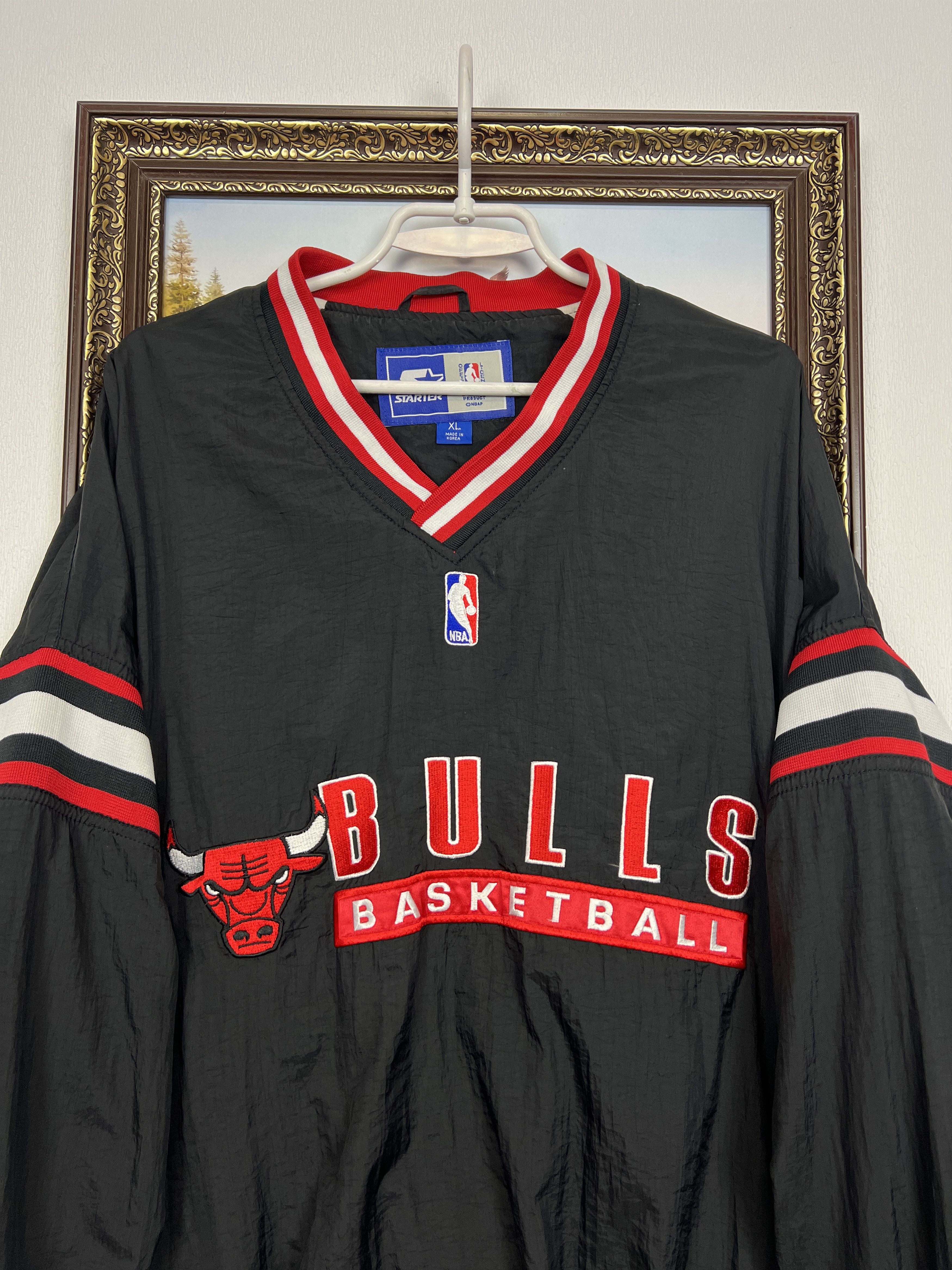 Starter Vintage 90's Starter Chicago Bulls NBA Jacket Windbreaker Size US XL / EU 56 / 4 - 2 Thumbnail