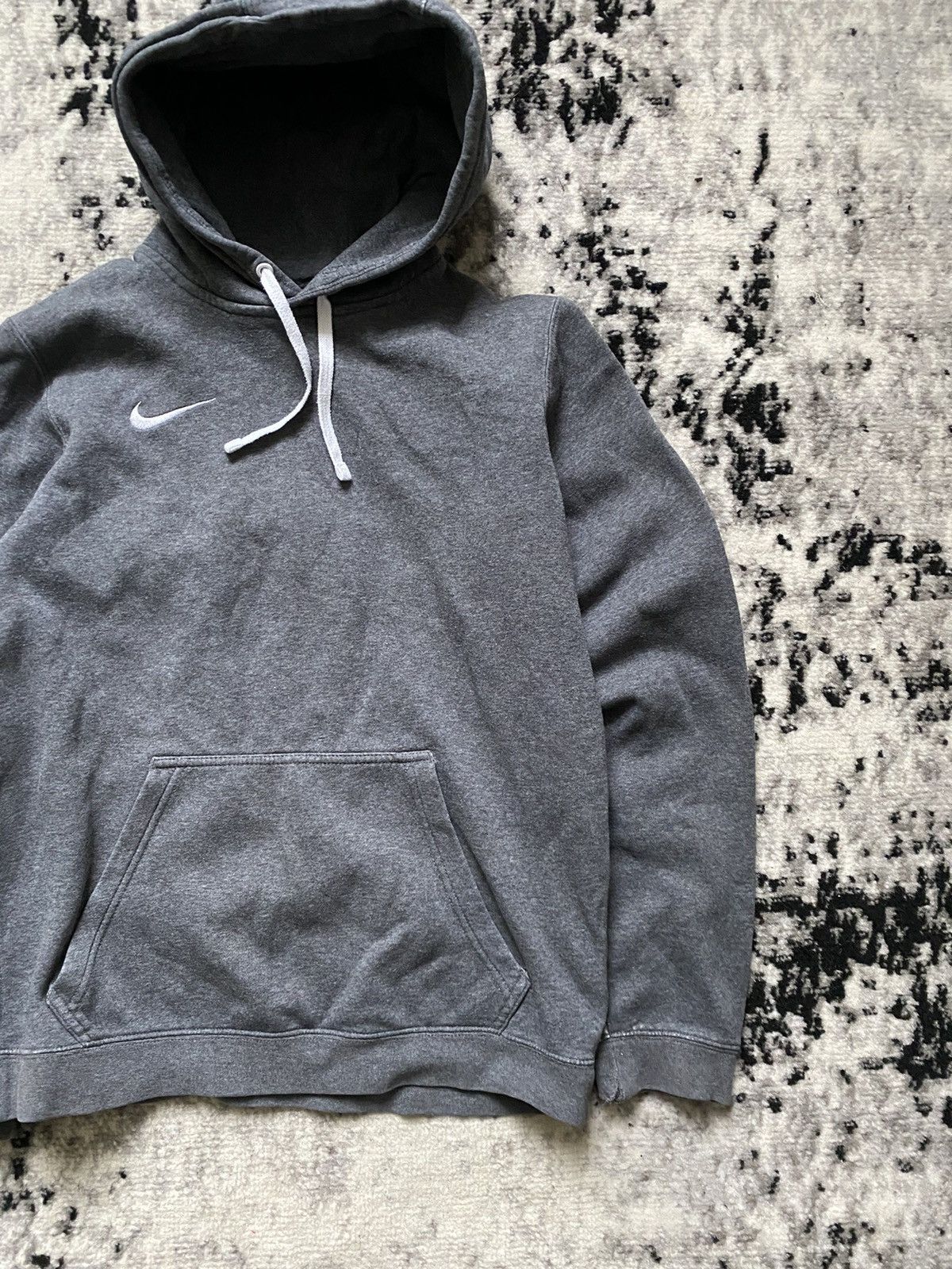 Nike × Vintage Nike Vintage Hoodie Boxy Streetwear Y2k Small Logo Drill Size US S / EU 44-46 / 1 - 2 Thumbnail