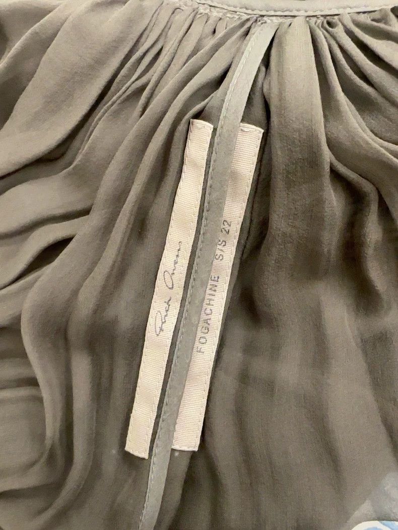 Rick Owens Rick Owens Silk Cloak 2504-Nextarrow Size XXS / US 00 / IT 34 - 5 Thumbnail