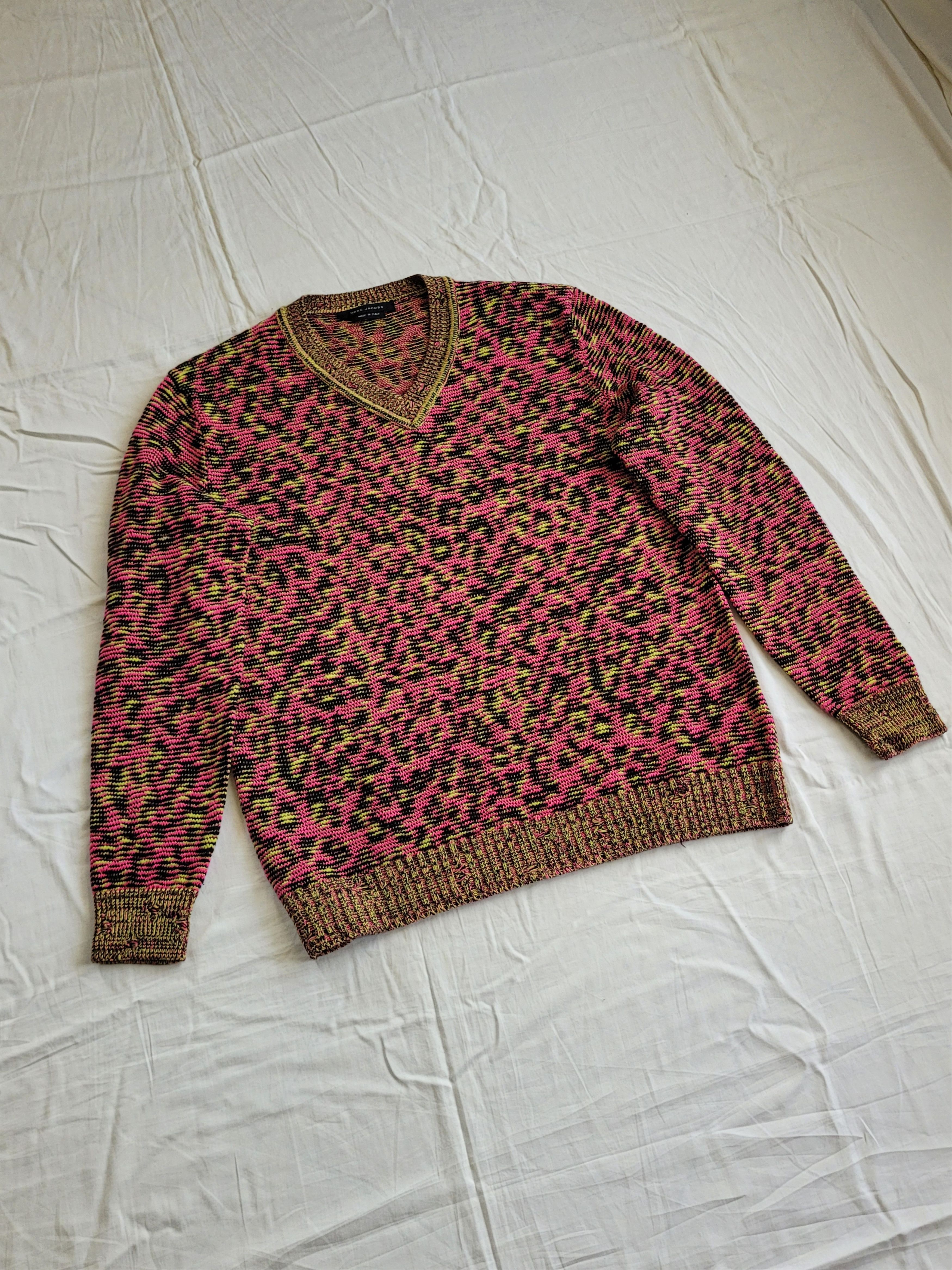 Marc Jacobs Marc Jacobs mainline linen-wool-cashmere jacquard jumper Size US M / EU 48-50 / 2 - 4 Thumbnail