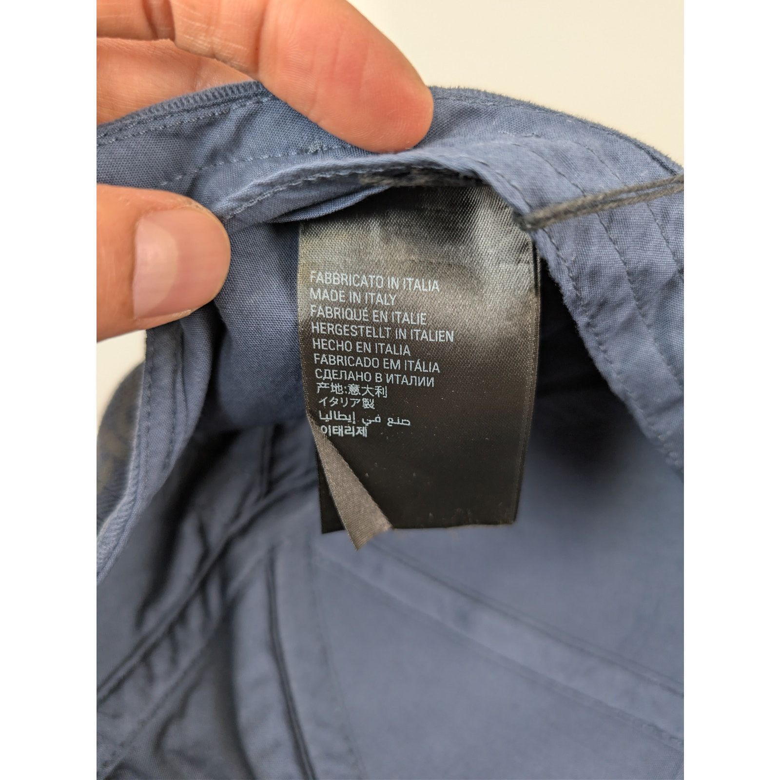 Balenciaga o1rshd1 Q:2 / Size: L / 3B Stencil Baseball Cap / Hat Blue Size ONE SIZE - 9 Thumbnail