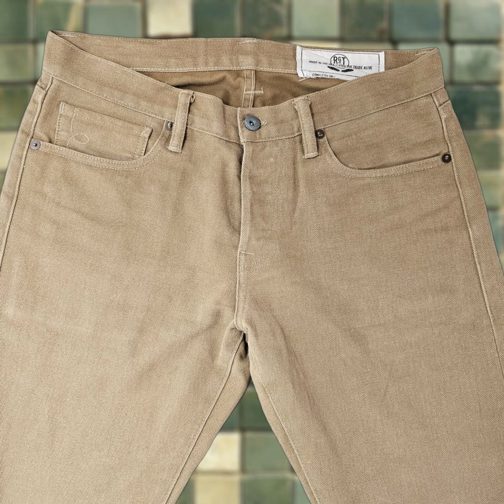 Rogue Territory Rogue Territory Jeans Mens 31x28 Brown RGT Skinny Signature Six Pocket Japanese Jeans 5-Pocket Design USA Size US 31 - 1 Thumbnail