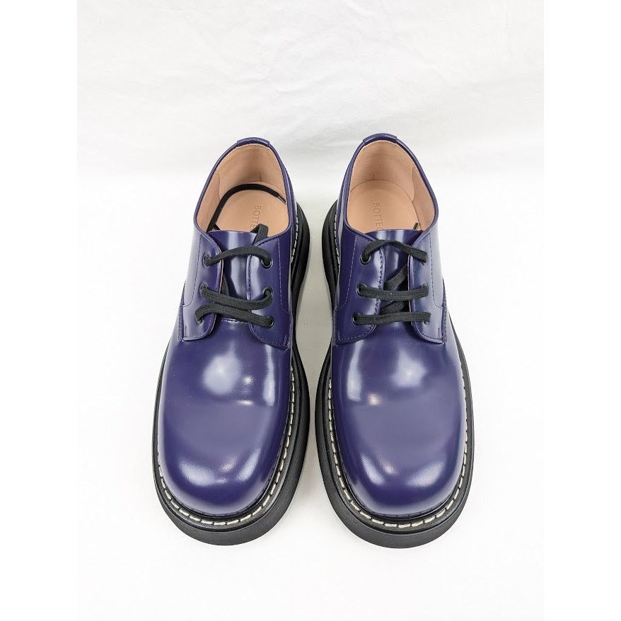 Bottega Veneta o1rshd1 Gloss Vinyl Swell Lace up Boots in Unicorn/Black Size US 11 / EU 44 - 14 Thumbnail