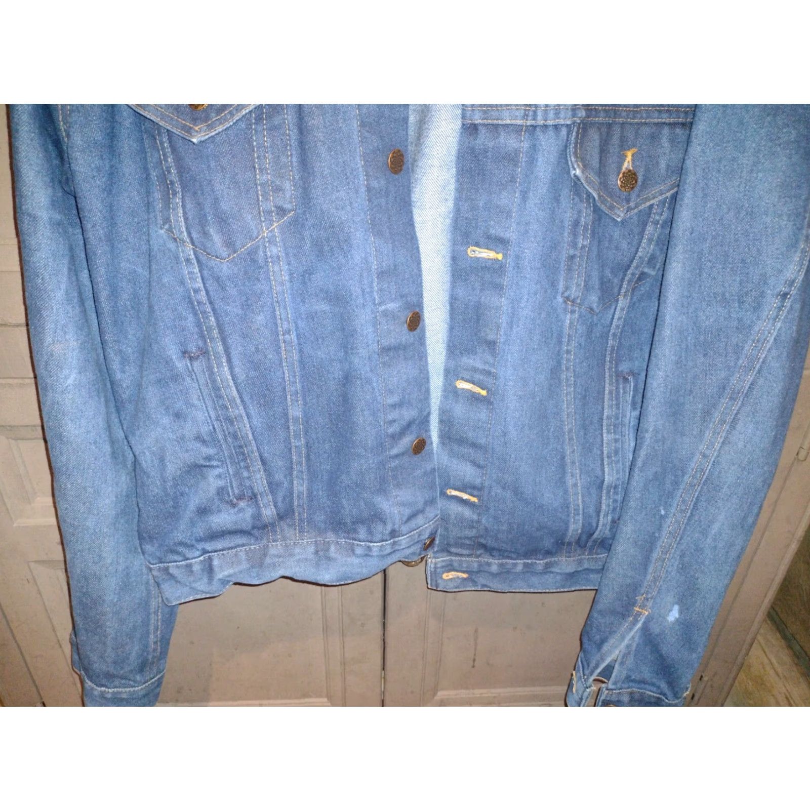 Vintage VINTAGE Big Mac JC Penney Denim Jacket Shirt Men 2XL Blue Trucker 90s Jeans Bomber Style Size US 39 - 3 Thumbnail