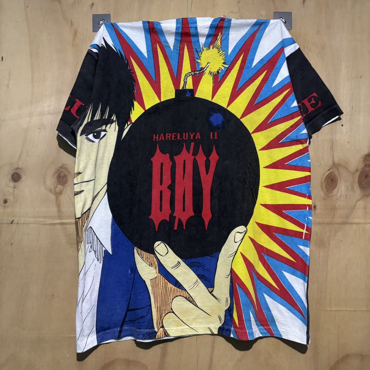 Anime ❗️RARE❗️90s Shonen Jump “Hareluya 2 Boy” Anime AOP Shirt Size US L / EU 52-54 / 3 - 2 Thumbnail
