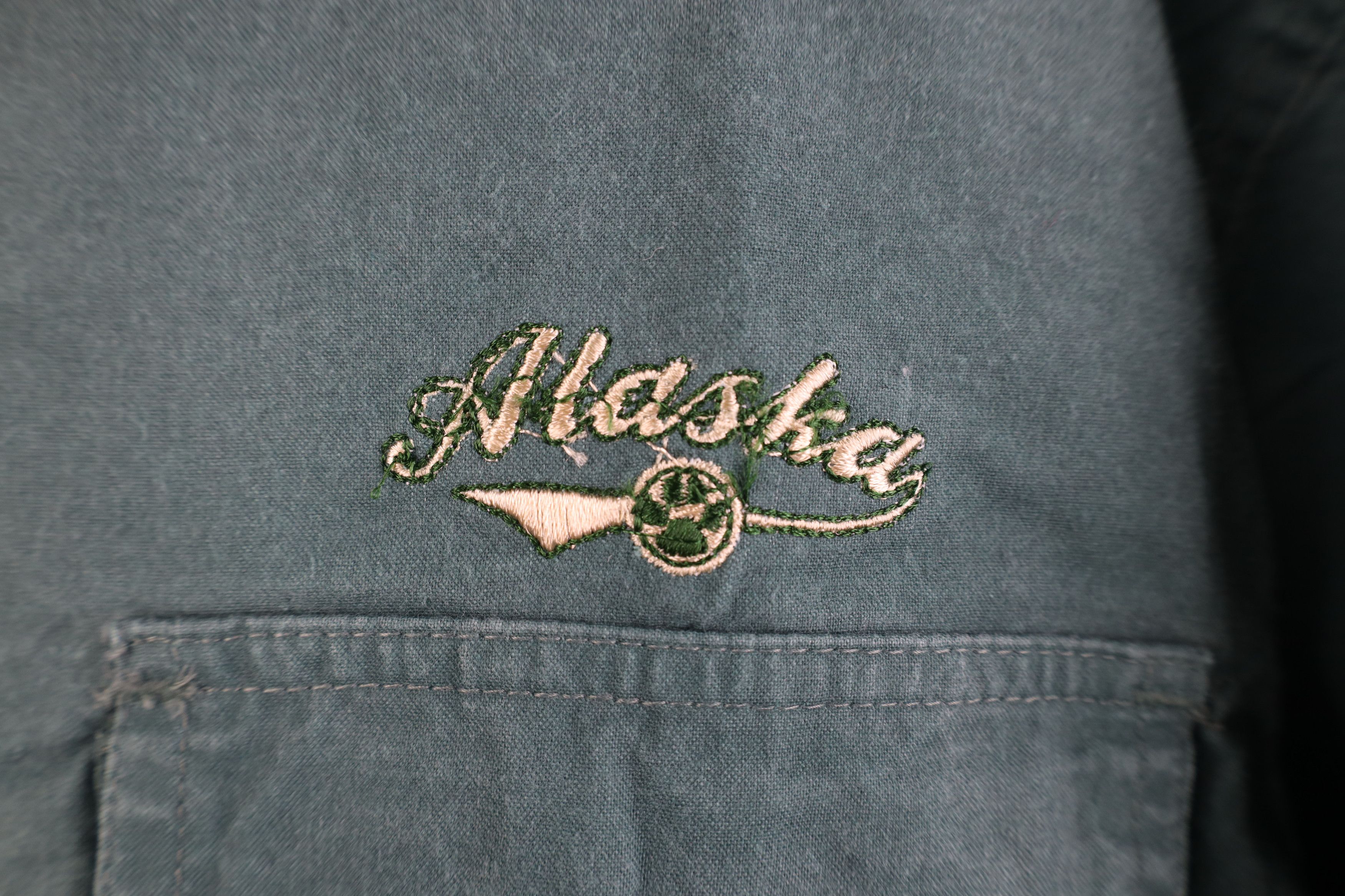 Vintage Vintage 90s Streetwear Alaska Canvas Collared Button Shirt Size US S / EU 44-46 / 1 - 4 Thumbnail