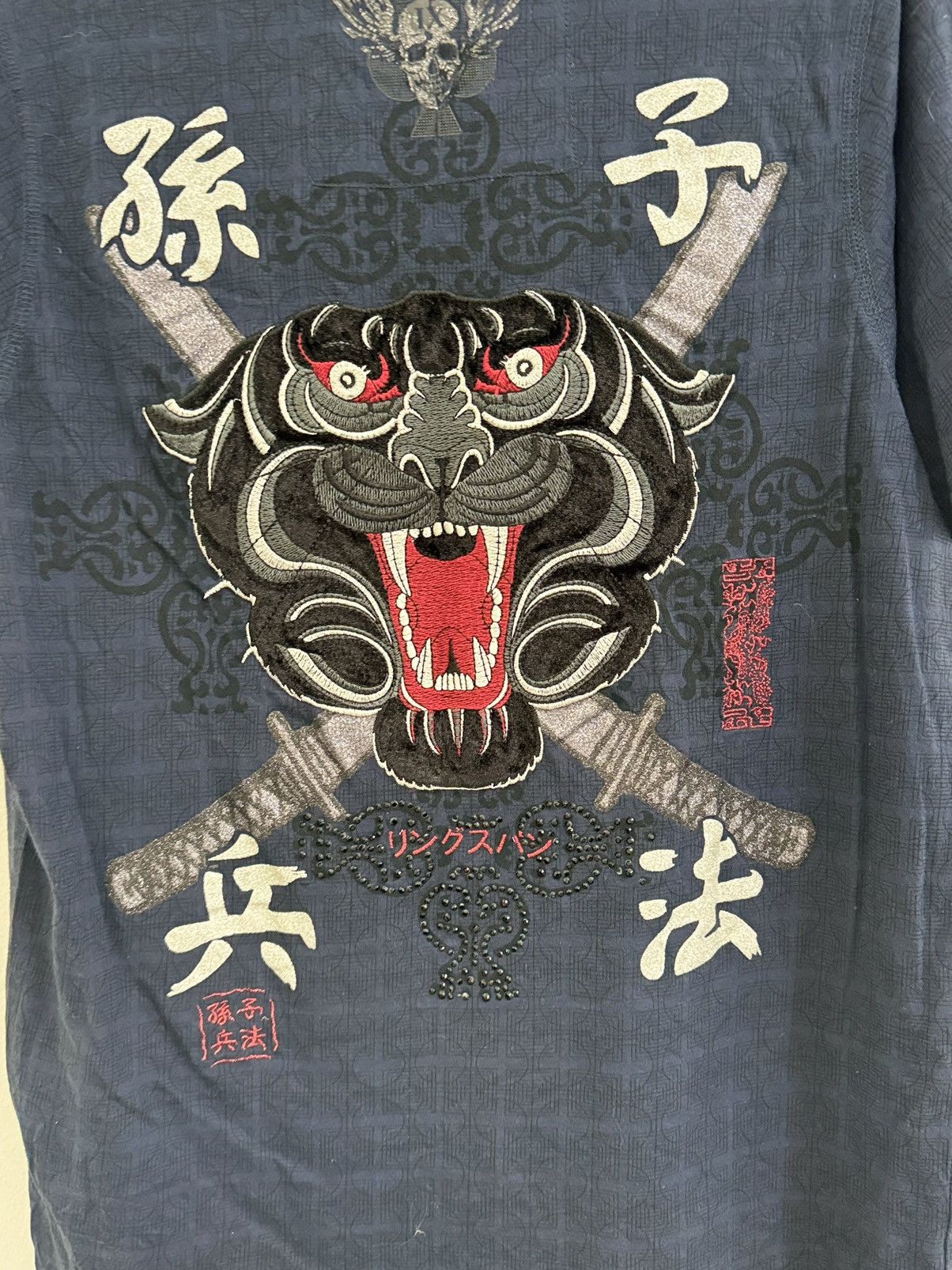 Affliction × Japanese Brand Japan tigers Affliction Styke Vintage Y2K All Print Tshirt Size US S / EU 44-46 / 1 - 3 Thumbnail