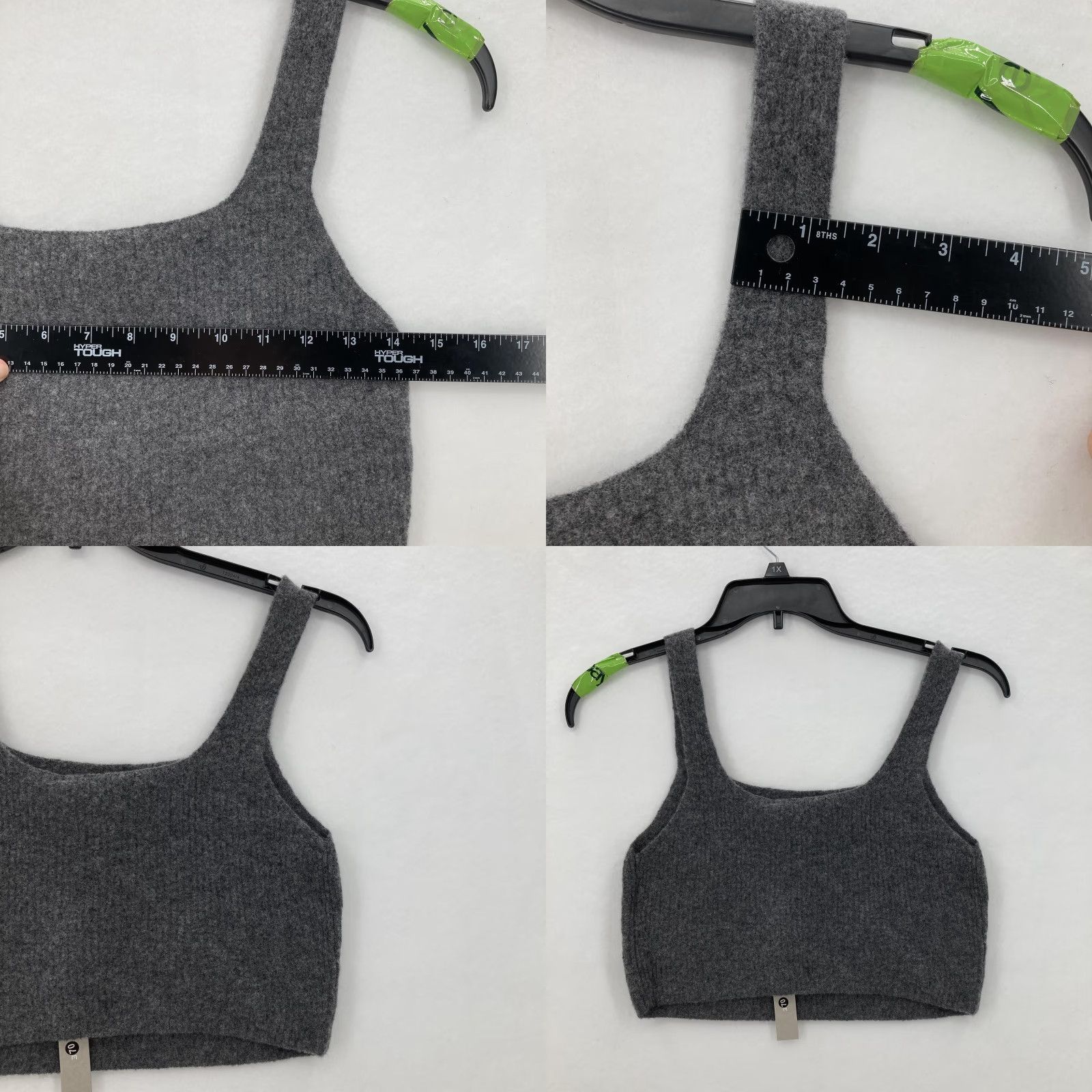 Everlane VINTAGE? No. Everlane Crop Tank Top Womens Large Gray Wool Yak Hair Blend Knit Sweater Preppy Size L / US 10 / IT 46 - 8 Thumbnail
