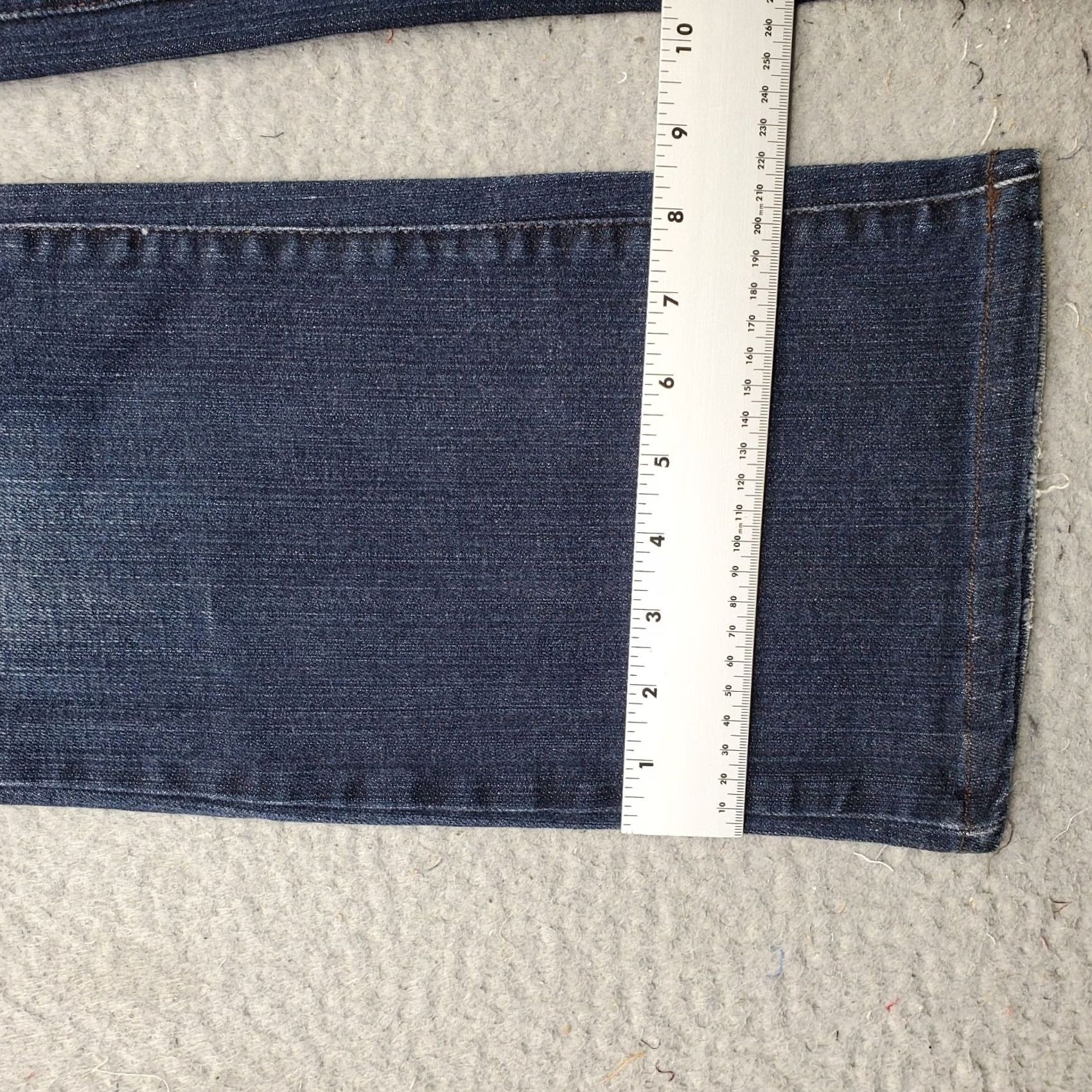 DKNY DKNY Bootcut Jeans Womens Size 4 Blue Denim Stretch Regular Fit 5-Pocket Whiskered Boho Size 27" / US 4 / IT 40 - 5 Thumbnail