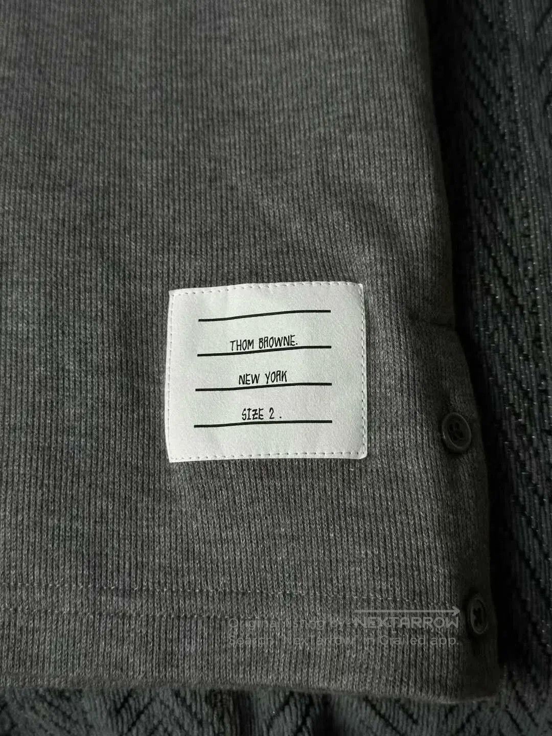 Thom Browne Thom Browne Grey Knit Shirt Jacket| Size US M / EU 48-50 / 2 - 4 Thumbnail