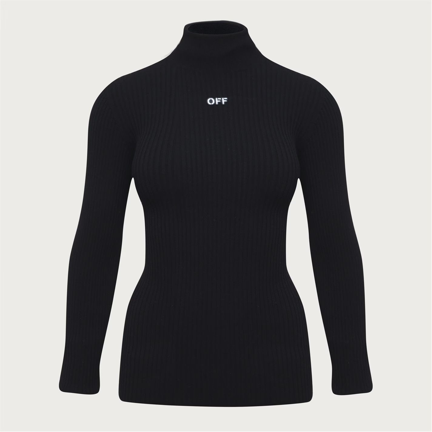 Off-White o1g2r1mq0226 Knitted Crew Sweatshirt In Black Size US XXL / EU 58 / 5 - 1 Thumbnail