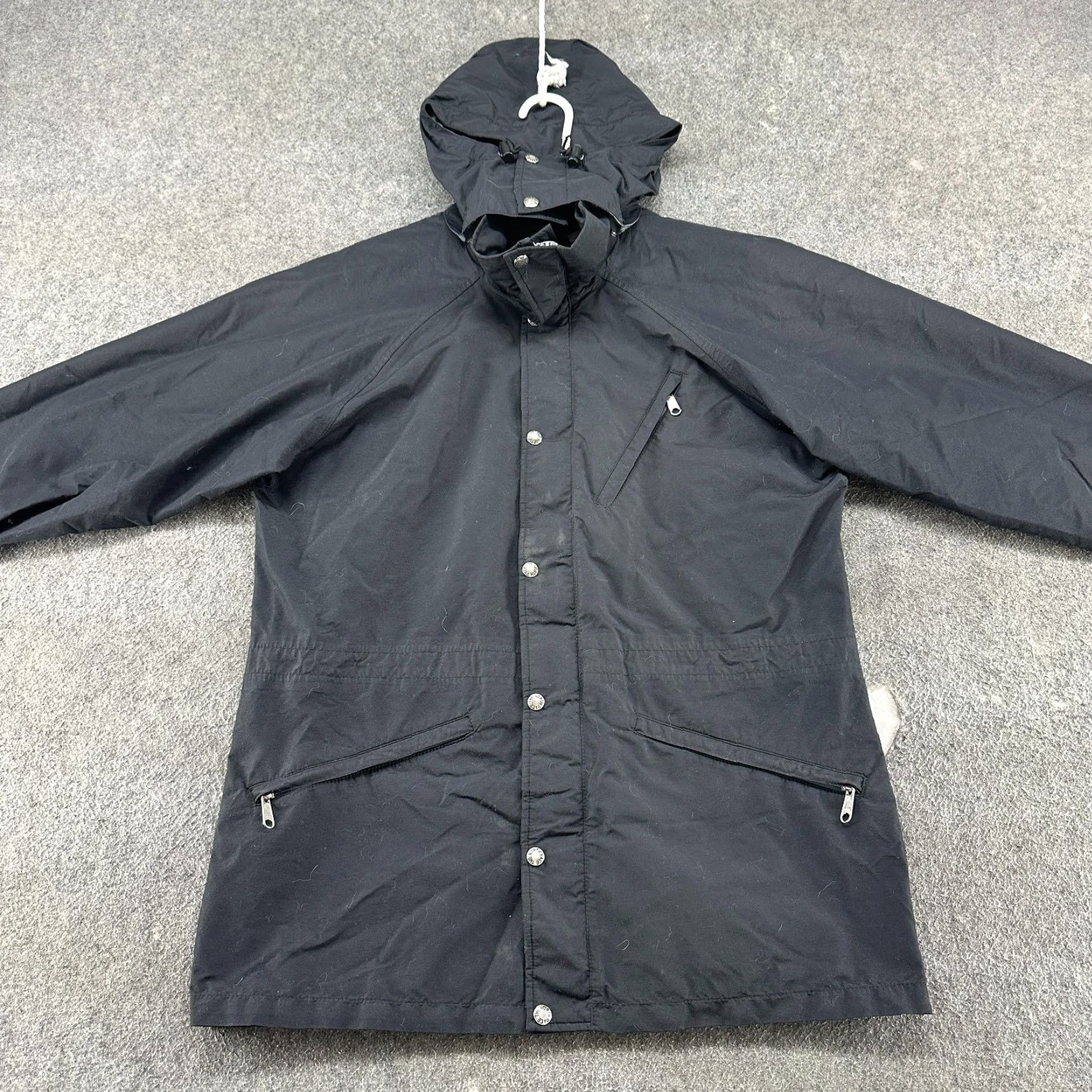 The North Face VINTAGE The North Face Jacket Mens L Parka Hooded Goretex Nylon 90s Black Size US L / EU 52-54 / 3 - 3 Thumbnail