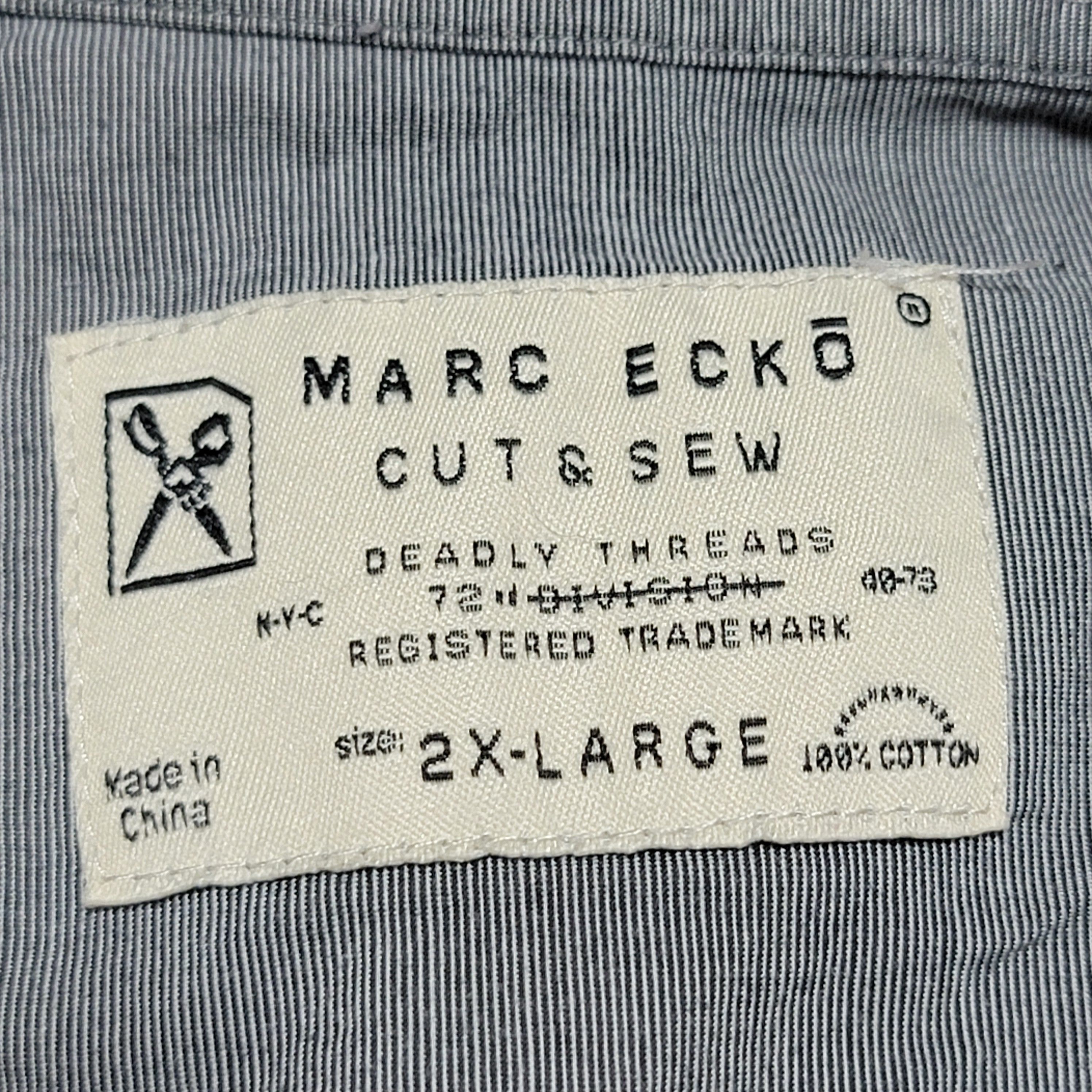 Marc Ecko Marc Ecko Cut & Sew SS Squares Full Button Shirt - Size 2XL Size US XXL / EU 58 / 5 - 5 Thumbnail