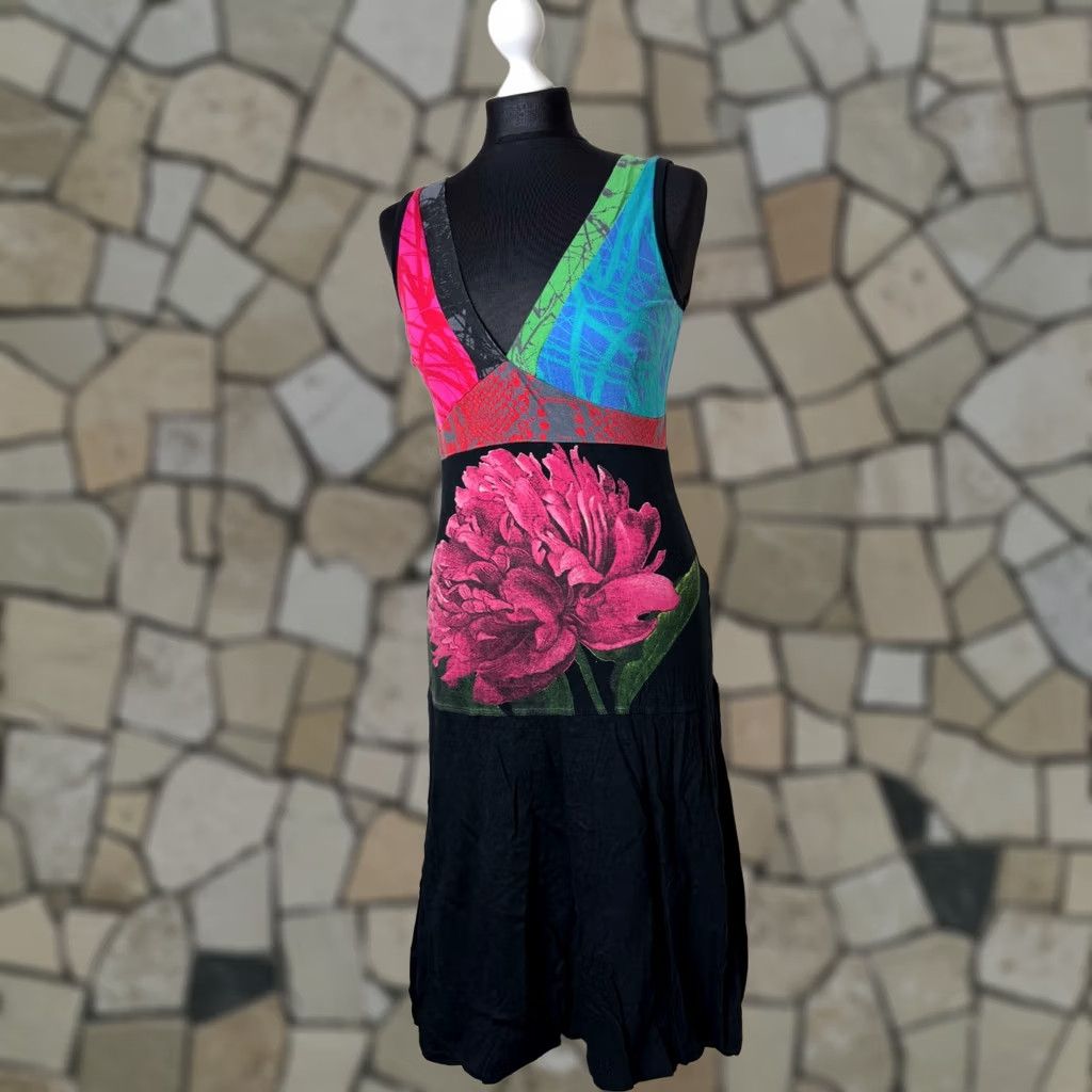 Desigual Desigual Dress Womens A-Line Size L Knee Length Multicoloured 101 cm (Very good) Girls? Mens? Size L / US 10 / IT 46 - 1 Thumbnail