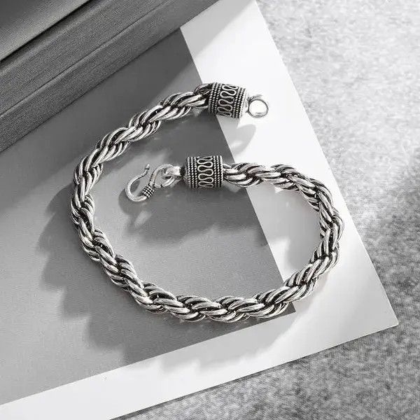 Other Y2k Metal Braided Chain Bracelet Size ONE SIZE - 4 Thumbnail