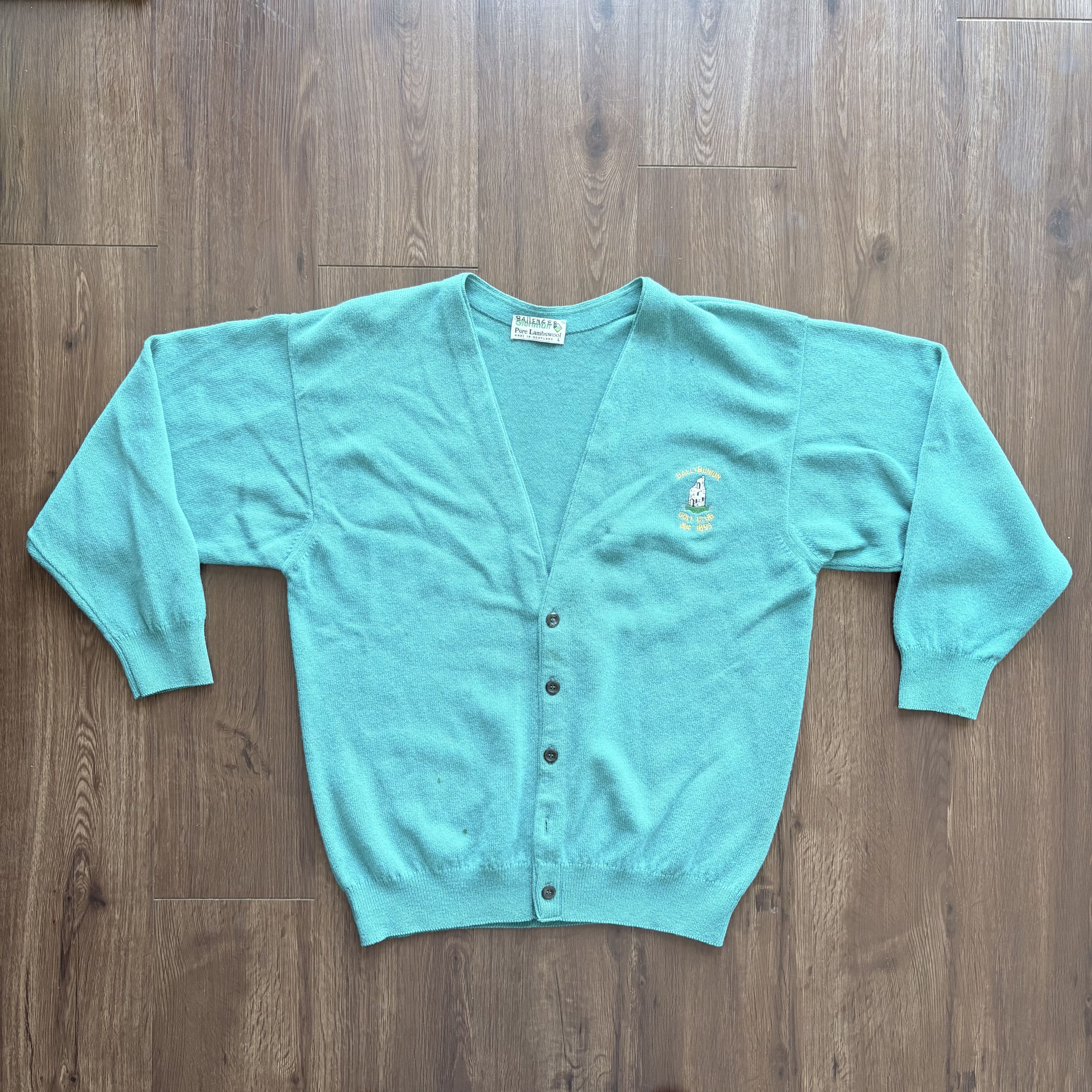Other Vintage Blue/Green Cardigan Size US L / EU 52-54 / 3 - 1 Thumbnail