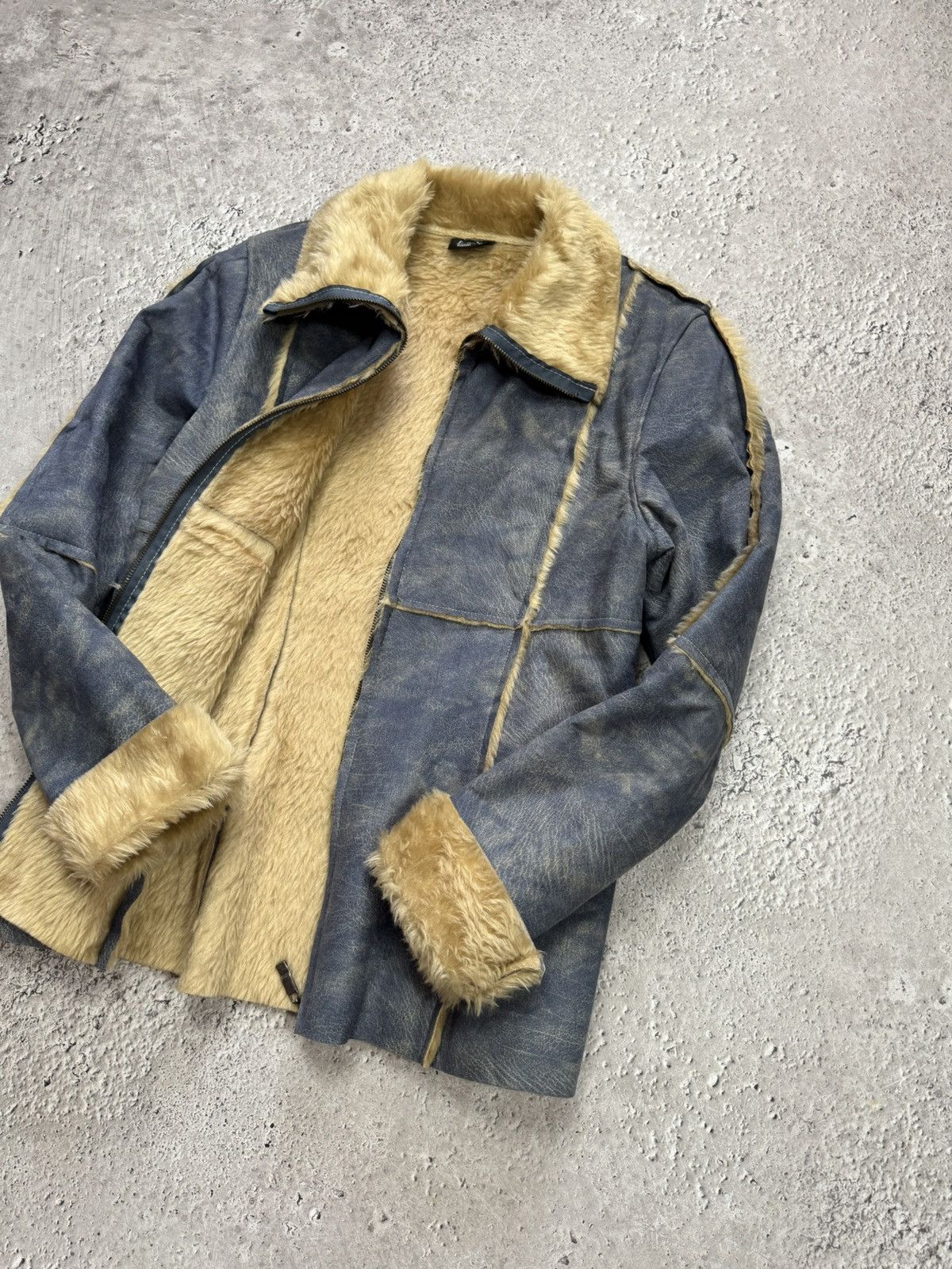 Other Saix Womens Faux Shearling Jacket Fur Lined Zip Coat Size M Size M / US 6-8 / IT 42-44 - 8 Thumbnail