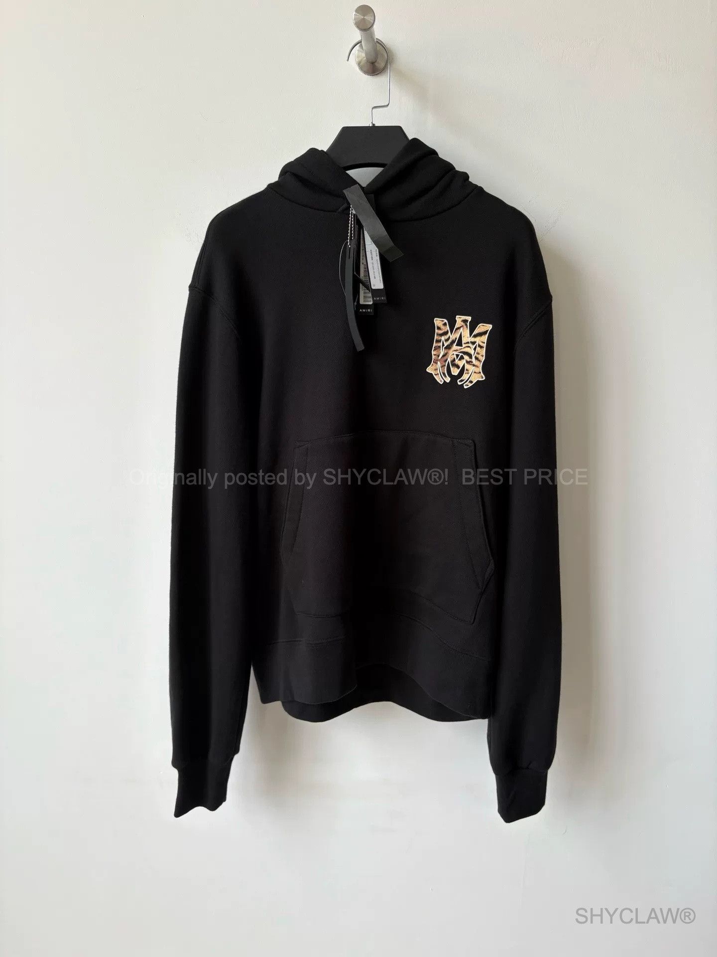 Amiri Black Cotton Hoodie Bfajxn241, Men's (Size Xs)