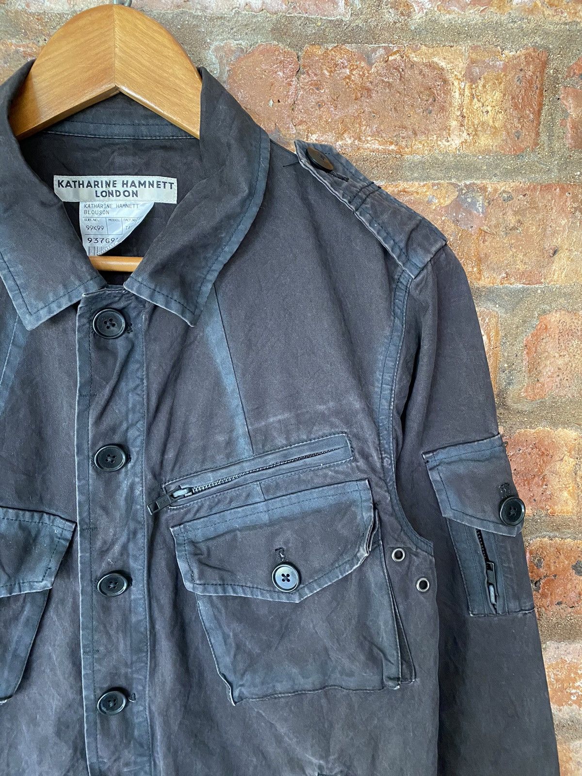 Katharine Hamnett London Vtg Katharine Hamnett Wax wash Multipocket jacket Size US S / EU 44-46 / 1 - 5 Thumbnail