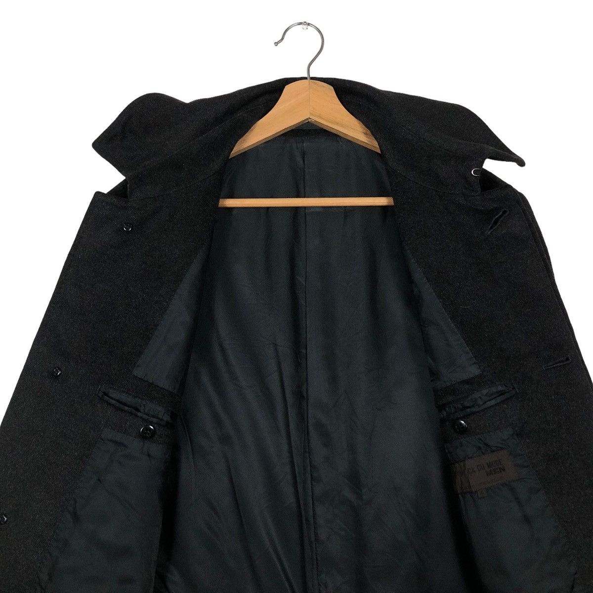 Japanese Brand 🔥Vintage Long Jacket Rich Black Comme Ca Ism Issey Miyake Size US M / EU 48-50 / 2 - 11 Thumbnail