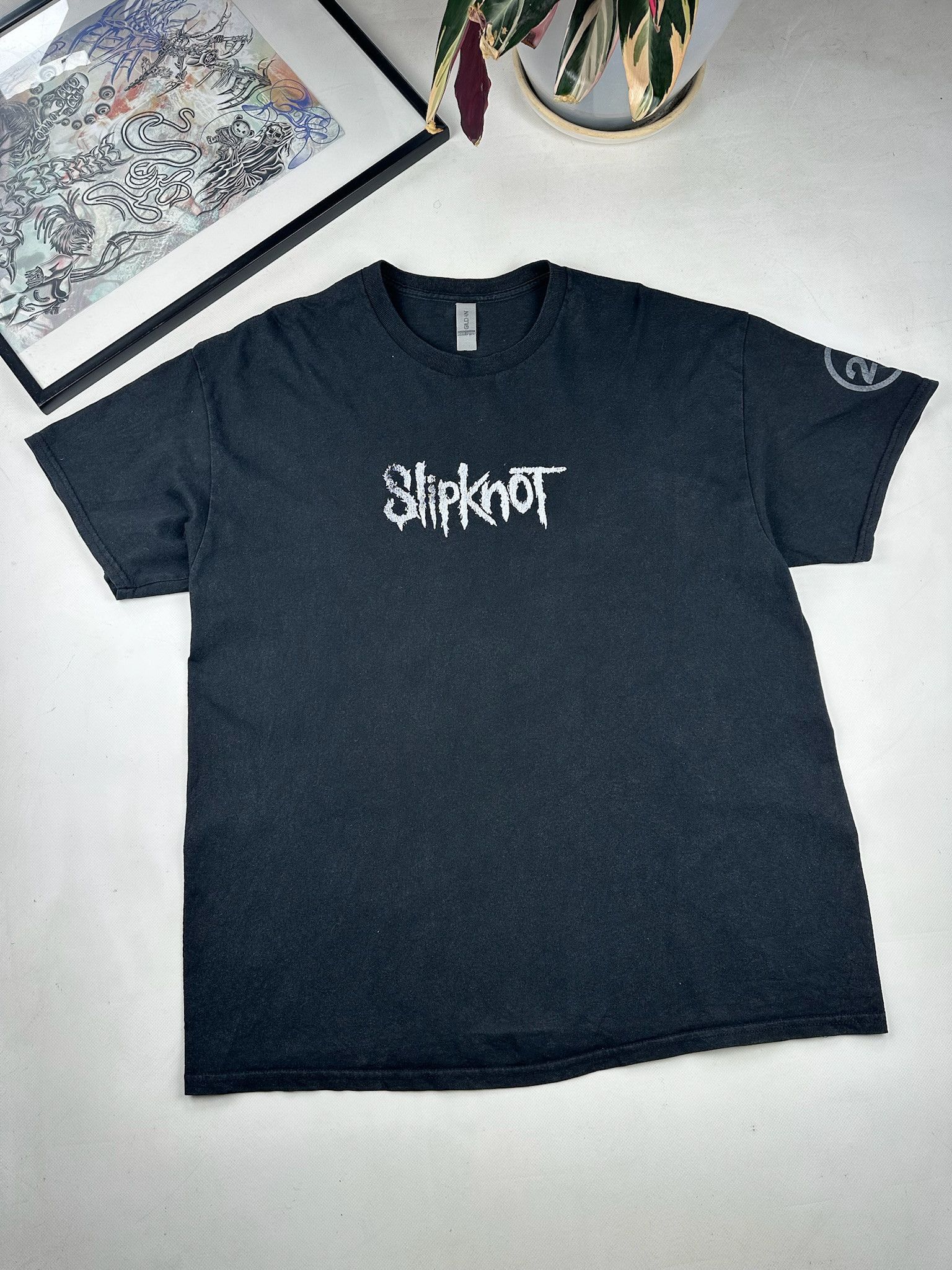 Slipknot Slipknot T Shirt Big Logo Baggy Size L Black Men Band Tee Size US XL / EU 56 / 4 - 2 Thumbnail