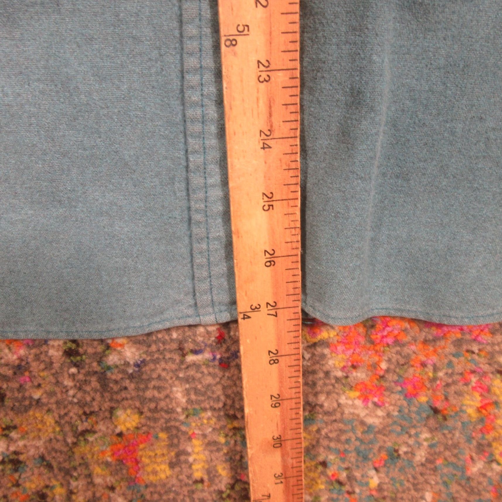 Vintage VINTAGE L.L.Bean Shirt Womens 14 Teal Flannel Button-Up Pocket 90s Cotton Made in USA Size XL / US 12-14 / IT 48-50 - 6 Thumbnail