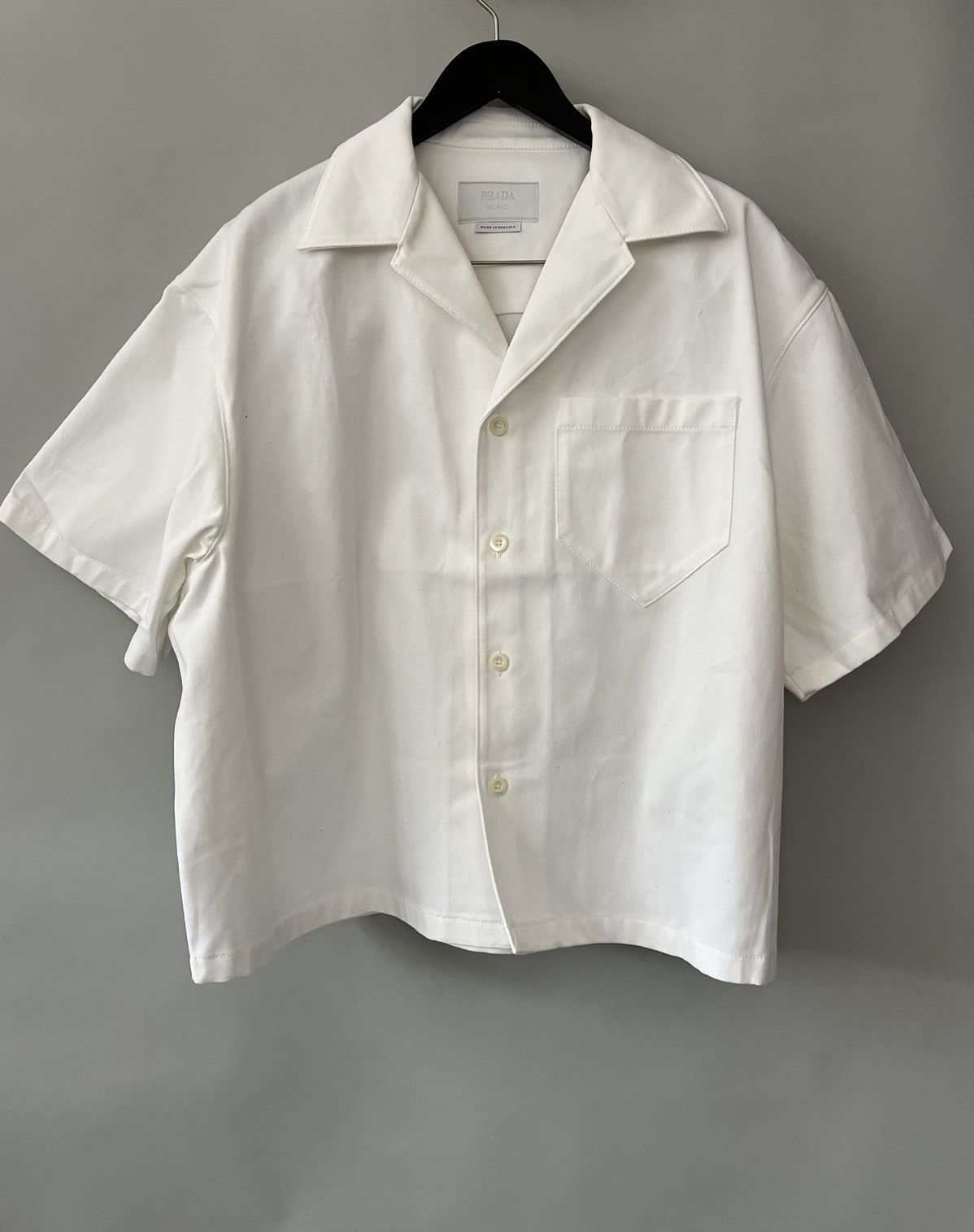 Prada Prada Heavy Cotton/Denim Bowling Shirt Size US XXL / EU 58 / 5 - 2 Thumbnail
