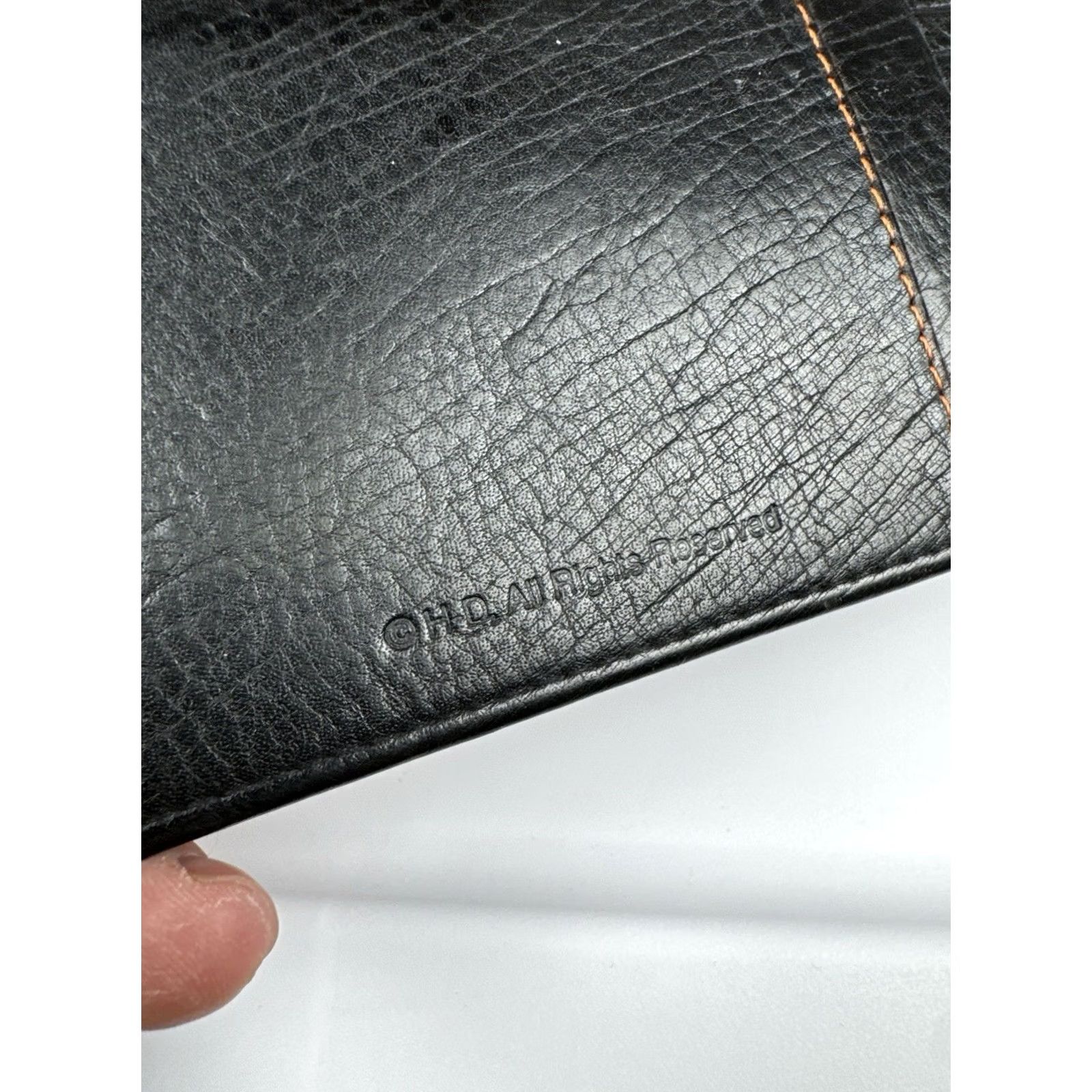 Harley Davidson Harley-Davidson Leather Bifold Wallet Studded Black Biker 7” Mens Wallet Size ONE SIZE - 4 Thumbnail