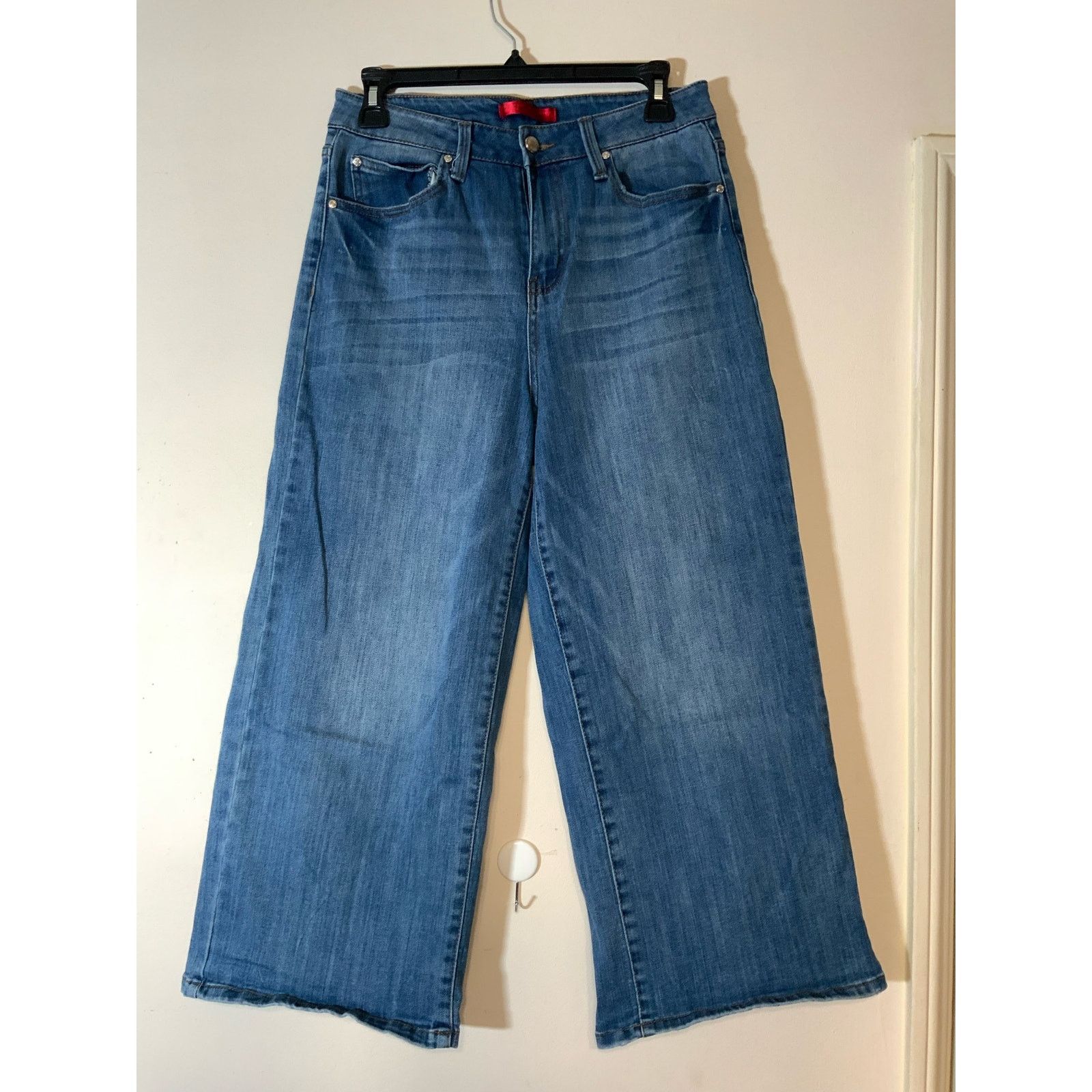 Jennifer Lopez Jennifer Lopez Wide Leg Denim Pants Jeans Women’s 8 USED Size 30" / US 8 / IT 44 - 1 Thumbnail