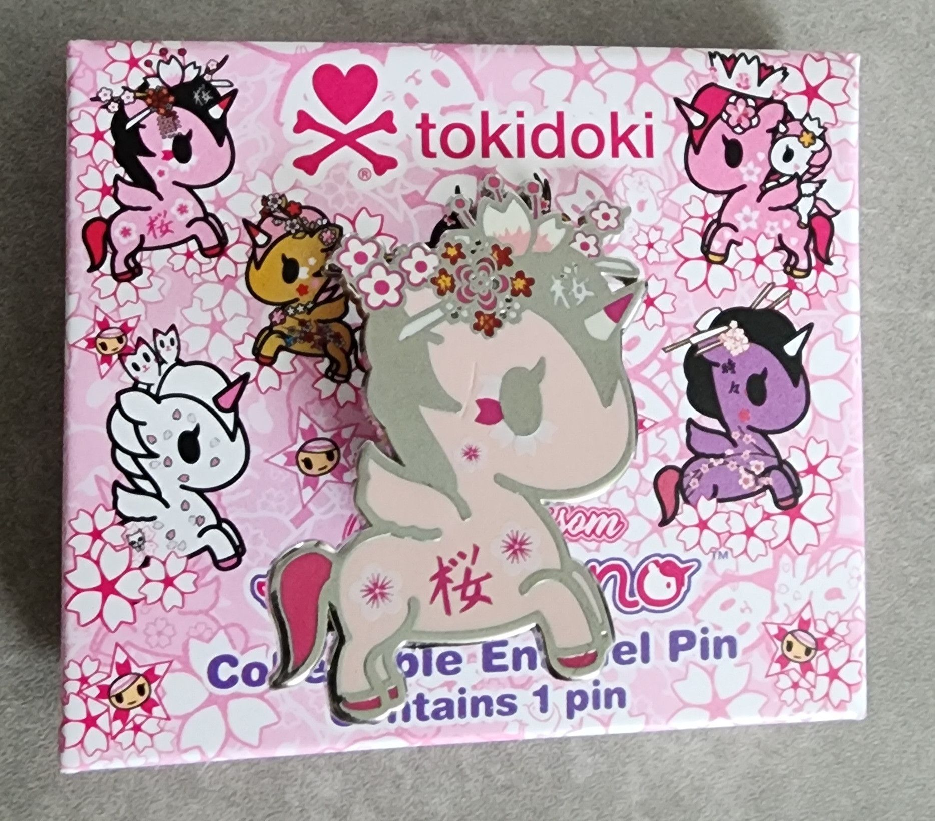 Tokidoki Open Box Tokidoki Cherry Blossom Unicorno Pin Sakurano | Grailed