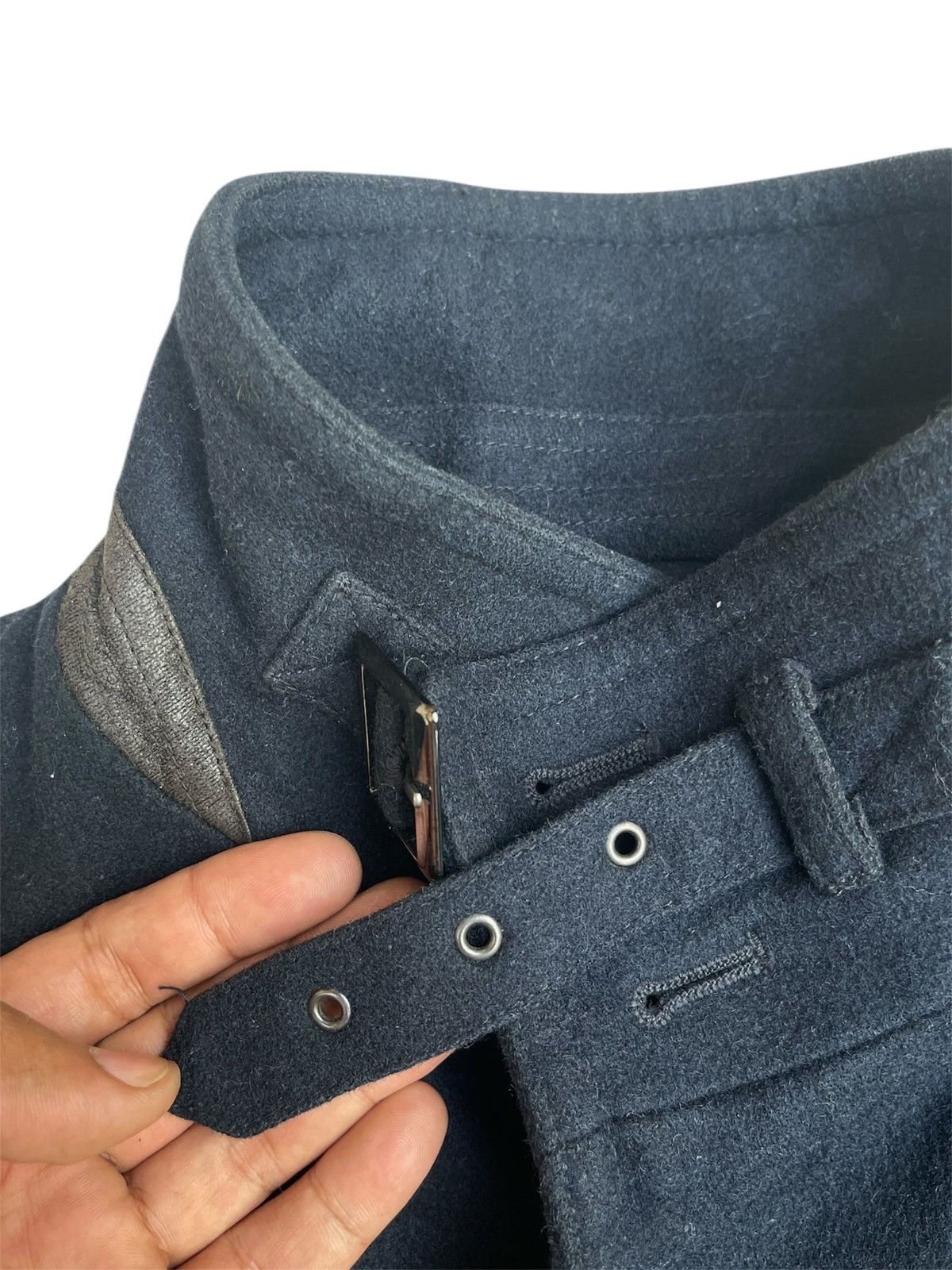 Melrose Men’s Melrose Wool Navy Coat - Classic Button Front Size US S / EU 44-46 / 1 - 4 Thumbnail