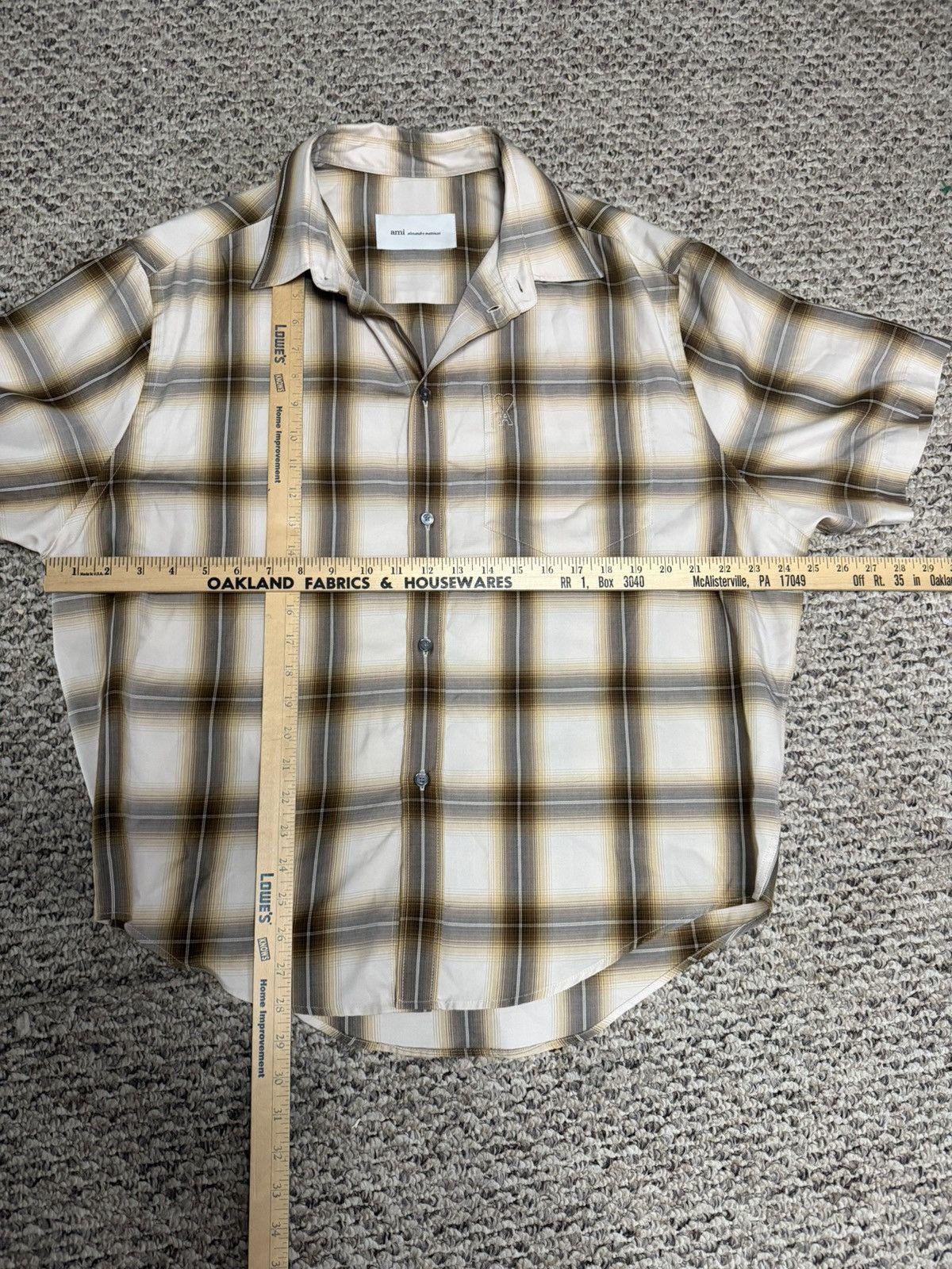 AMI AMI Plaid shirt Size US XL / EU 56 / 4 - 6 Thumbnail