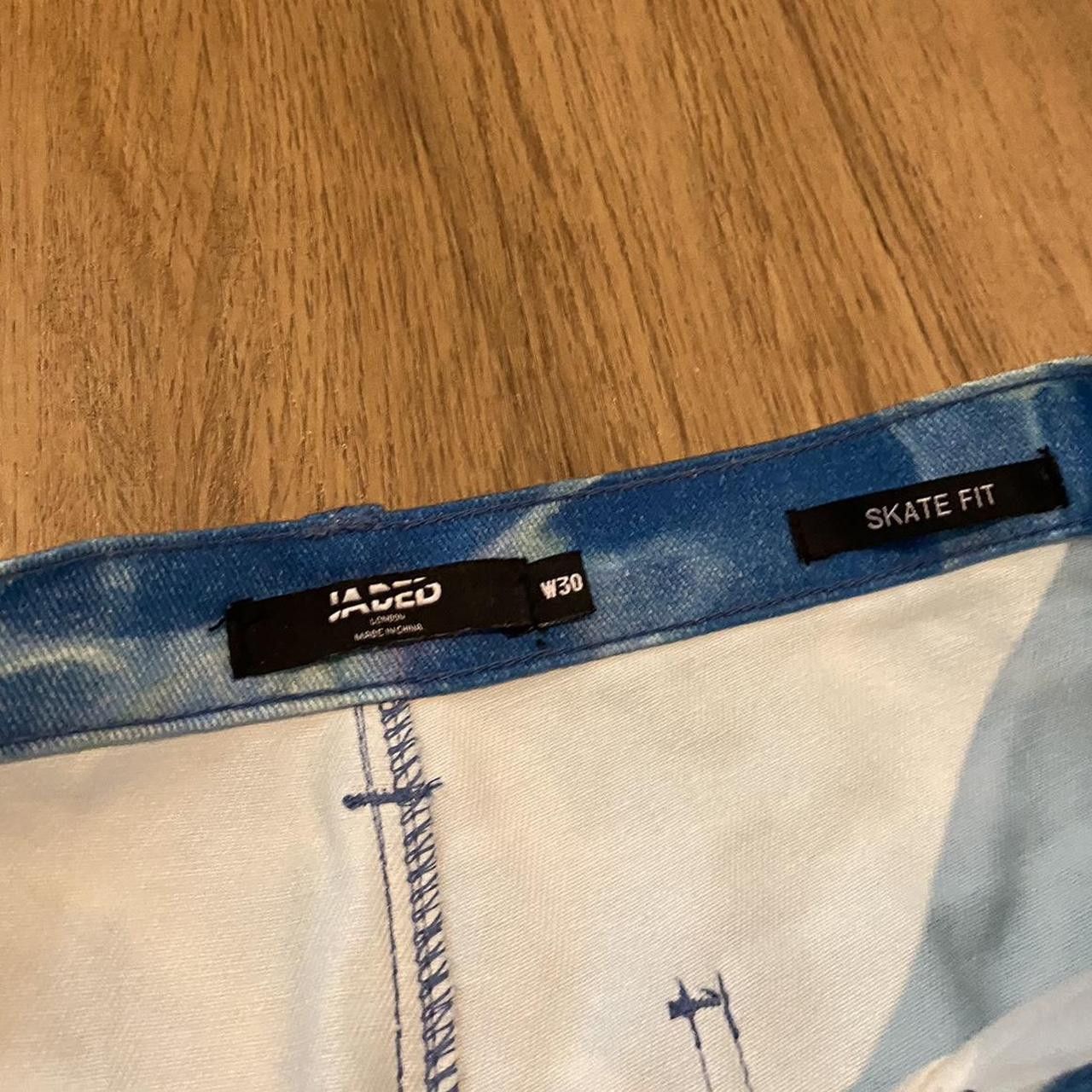 Jaded London Blue and white acid wash jeans #denim Vintage Size US 32 / EU 48 - 6 Thumbnail