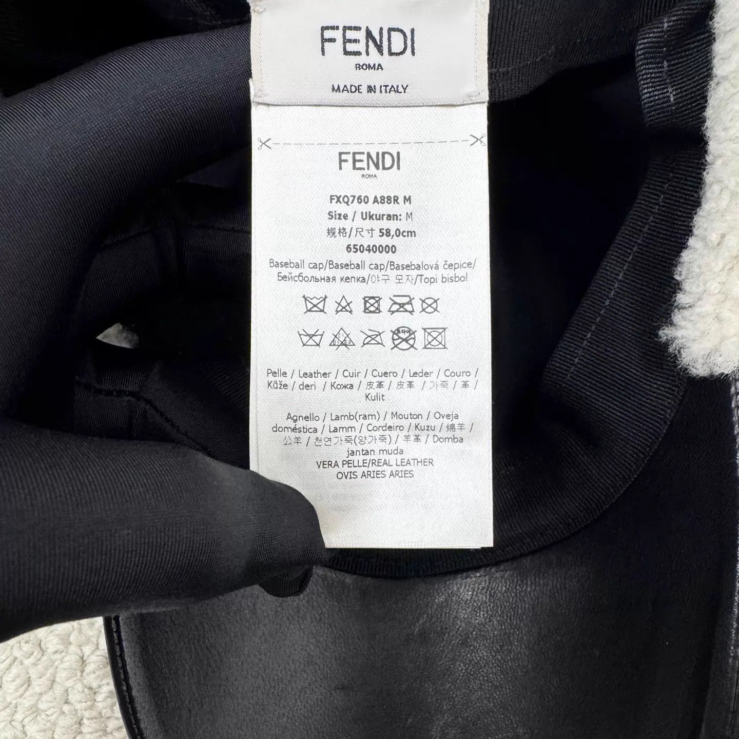 Fendi Fendi Double F FF Monogram Shearling Earflap Hat M unisex Size ONE SIZE - 4 Thumbnail