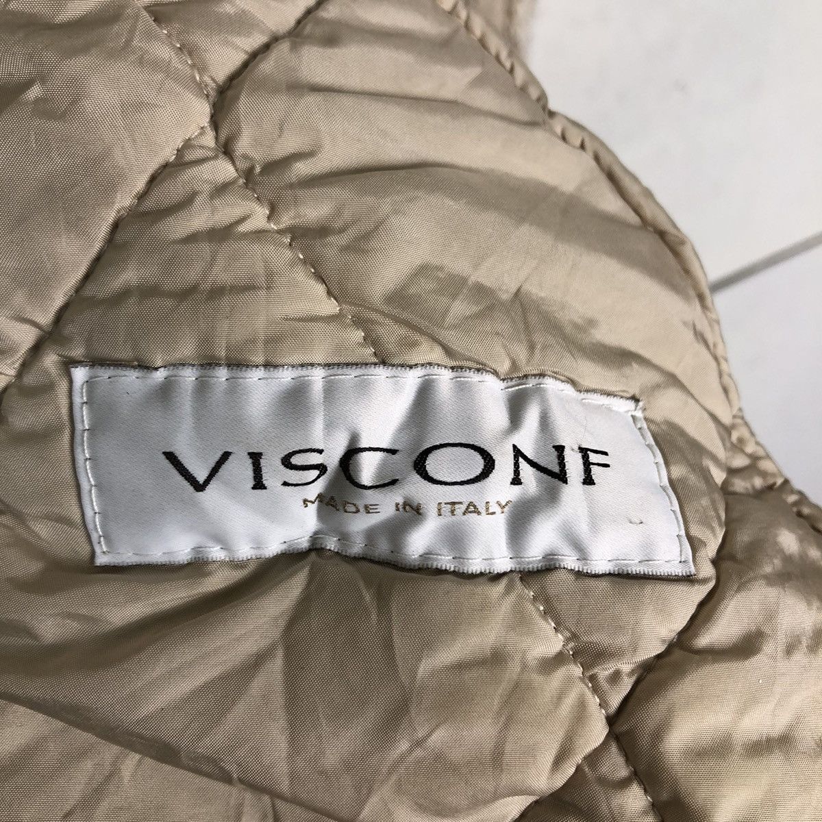 Vintage 🔥Vintage Quilted Knit Jacket Visconf Made in Italy Ry Zip Size US M / EU 48-50 / 2 - 18 Thumbnail