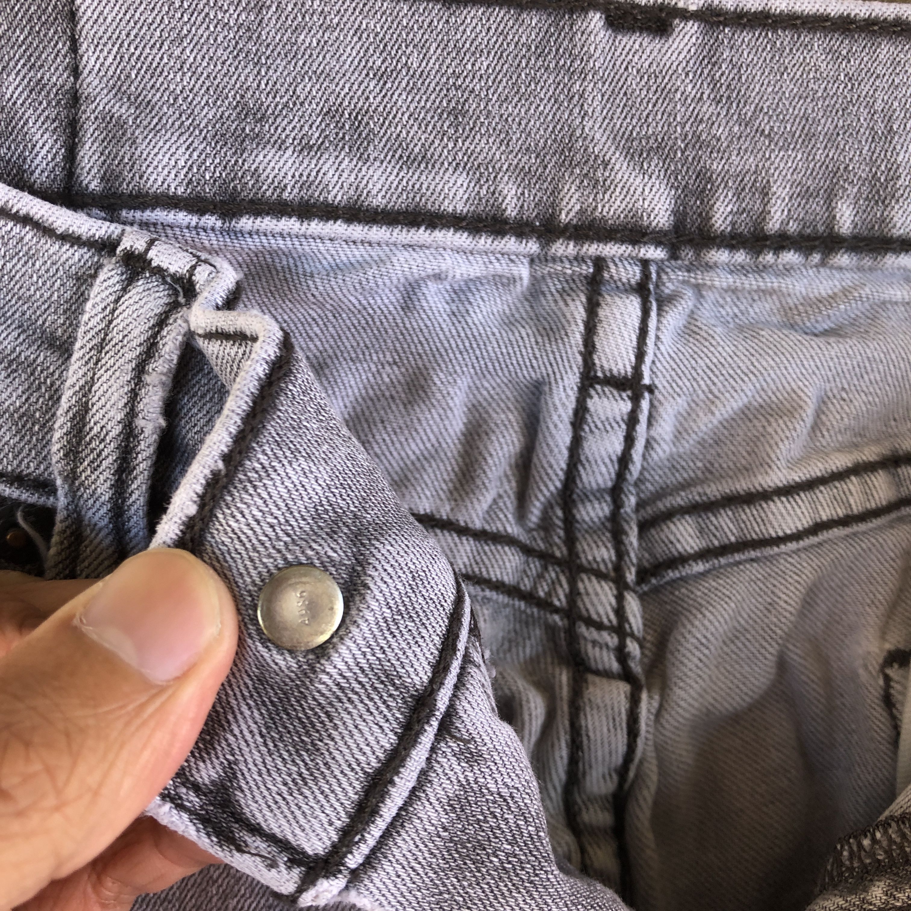 Vintage Levis 511 Faded Black Jeans Levi's Ash Gray Denim