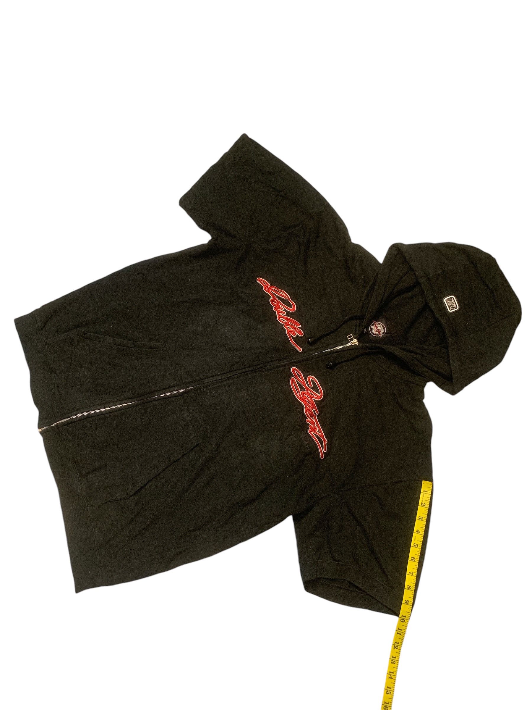 Japanese Brand Rare Design Double Agent Short Sleeve Hoodie Size US XXL / EU 58 / 5 - 12 Thumbnail