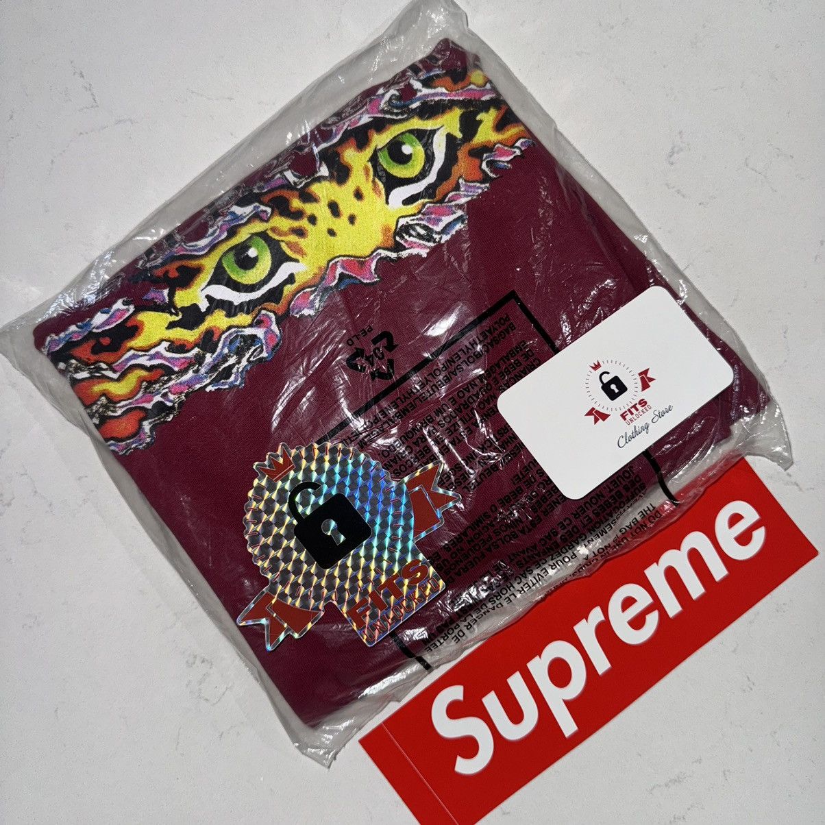 Supreme Supreme Eyes tee Cardinal XXL brand new in plastic Size US XXL / EU 58 / 5 - 1 Thumbnail