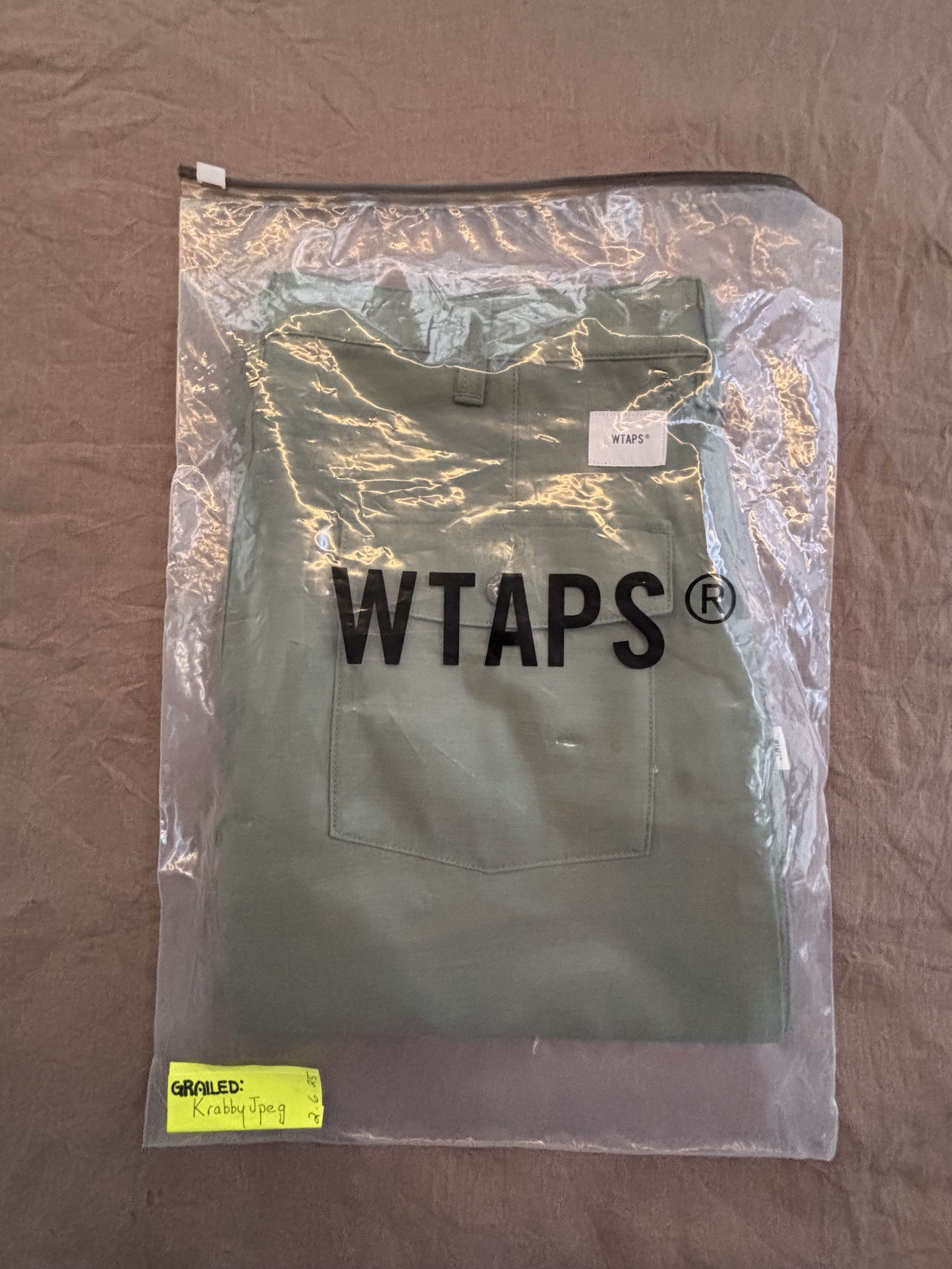 DEADSTOCK SIZE 04 (xl) WTAPS 2020 SATIN BUDS 202BRDT-PTM02