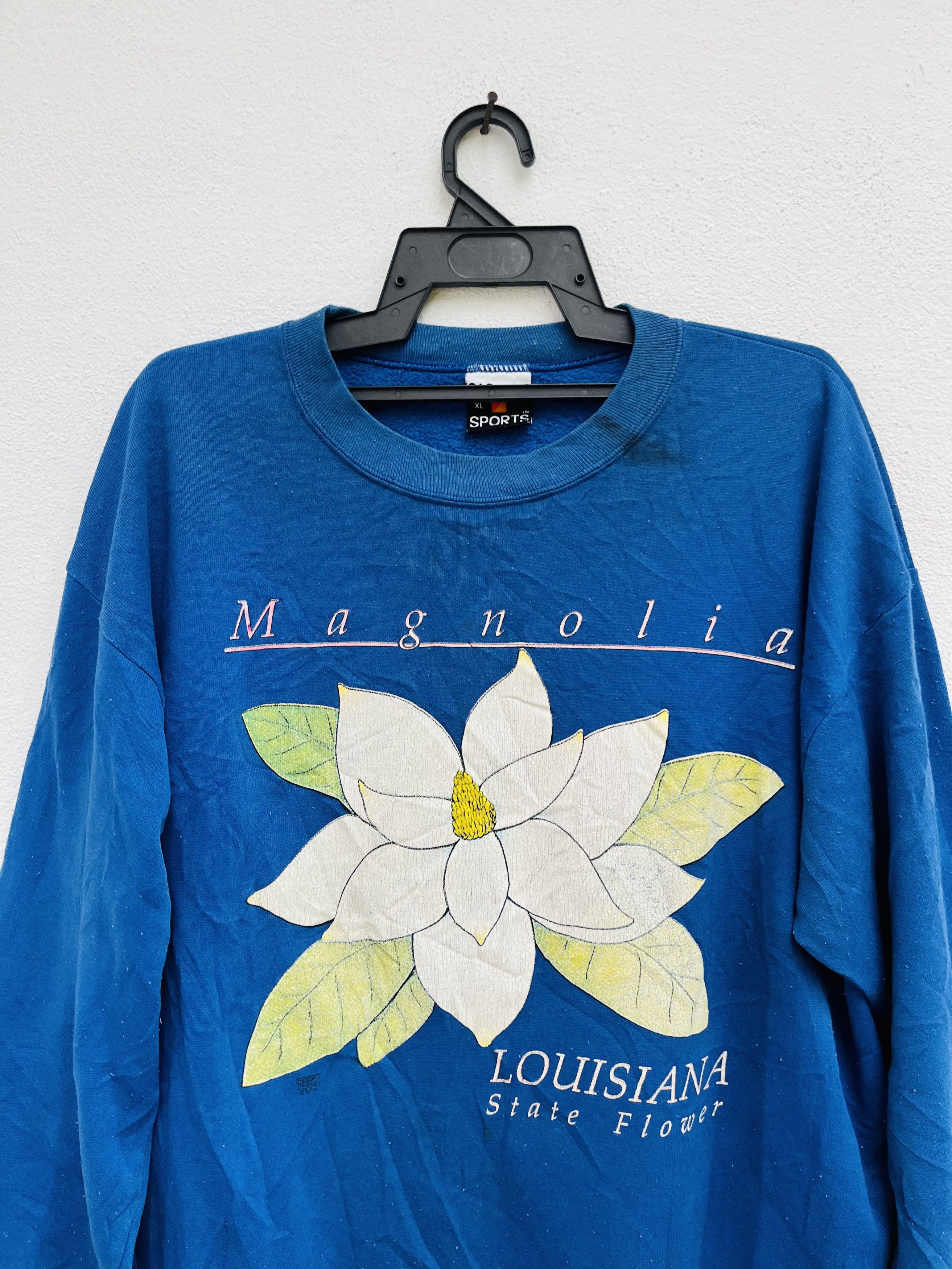 Japanese Brand × Vintage Vintage 80s Magnolia Louisiana State Flower Streetwear Style Size US XL / EU 56 / 4 - 3 Thumbnail