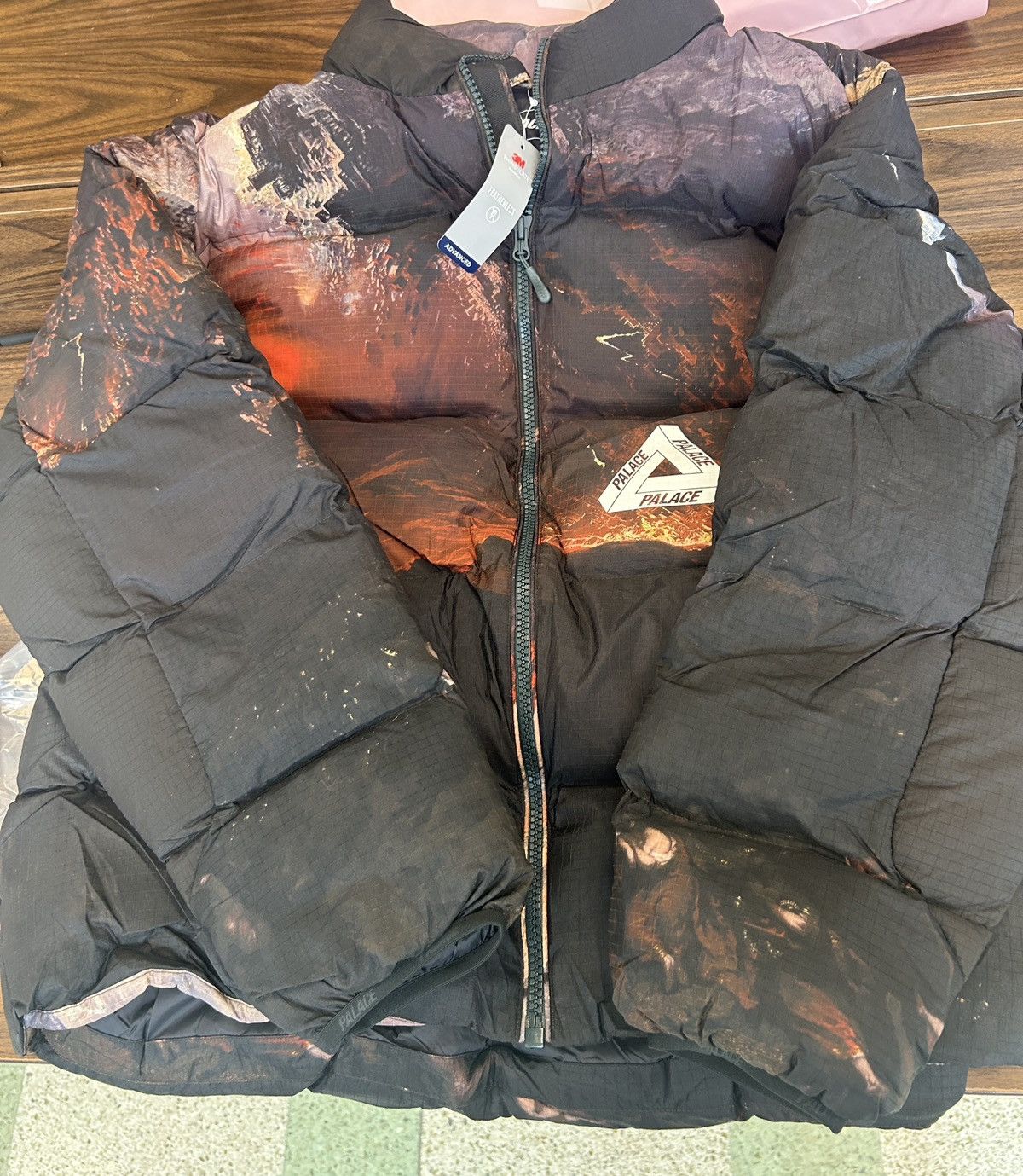 Palace Palace day of the wrath puffa puffer jacket | Grailed