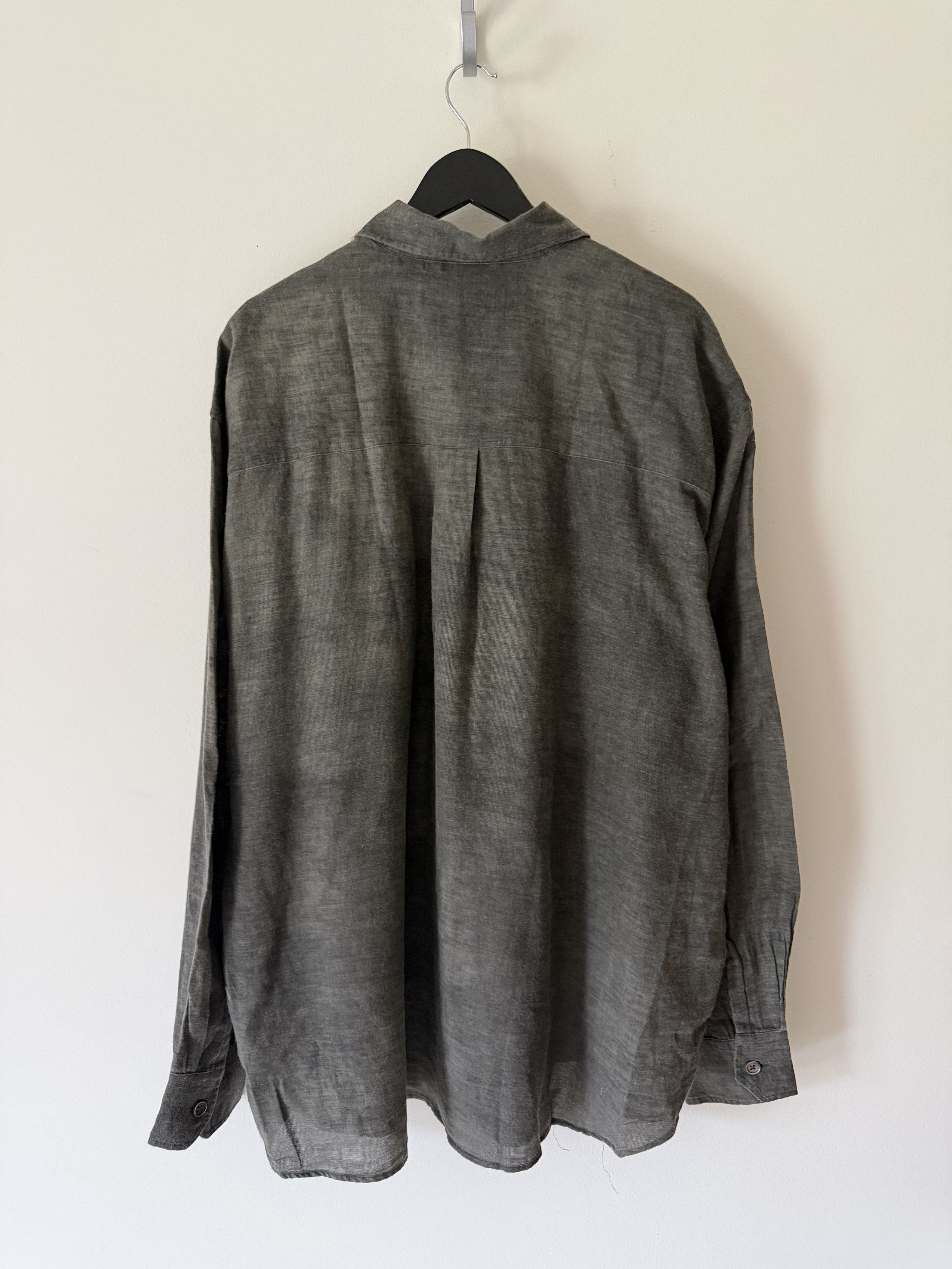 Our Legacy Our Legacy Sparce Cotton Above Shirt in Dark Cloud Size US L / EU 52-54 / 3 - 5 Thumbnail