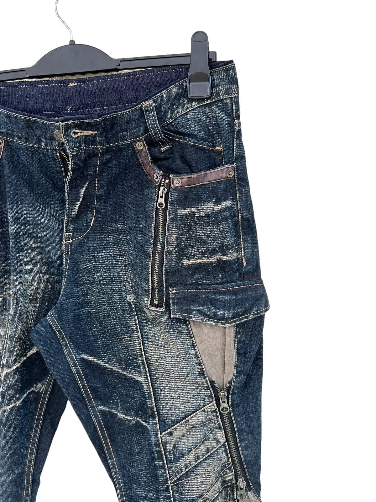 PPFM Vintage PPFM Bondage Denim Parachute Cargo Jeans Size US 32 / EU 48 - 10 Thumbnail