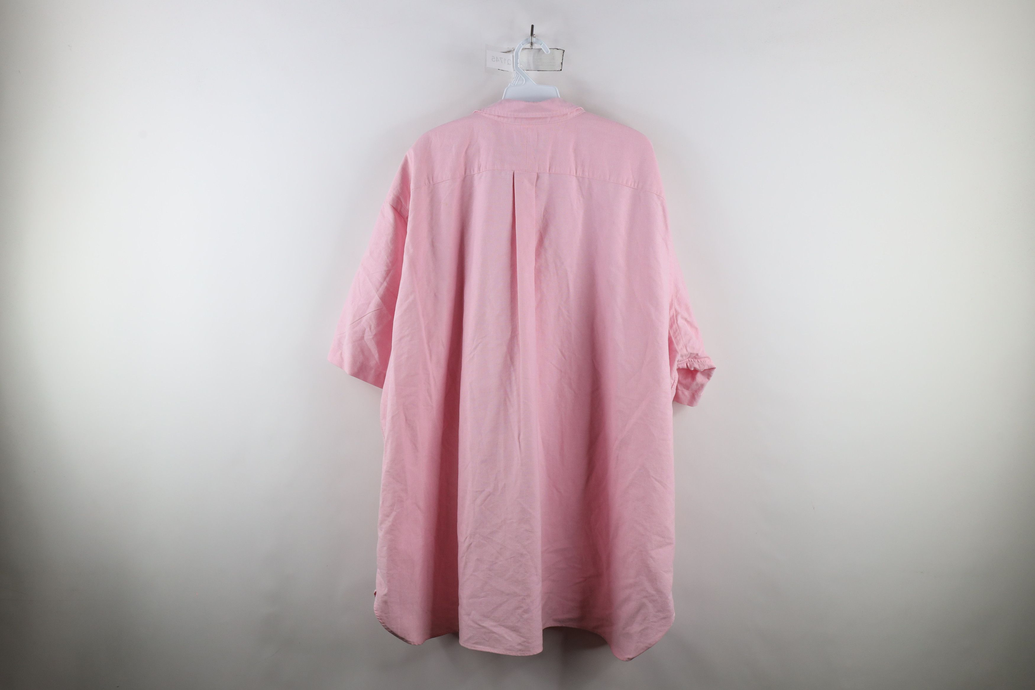 Ralph Lauren × Vintage Vintage 90s Ralph Lauren Short Sleeve Oxford Button Shirt Size US XXL / EU 58 / 5 - 10 Thumbnail