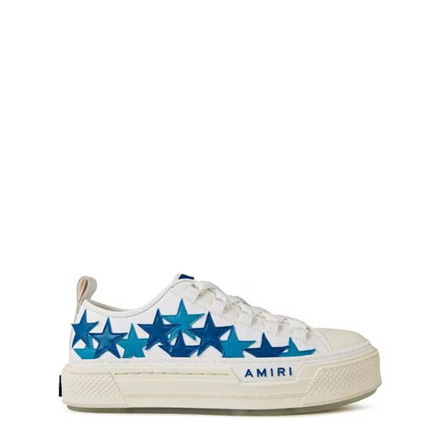 image of Amiri O1G2R1Mq0324 Low Top Sneakers In White/blue, Men's (Size 10)
