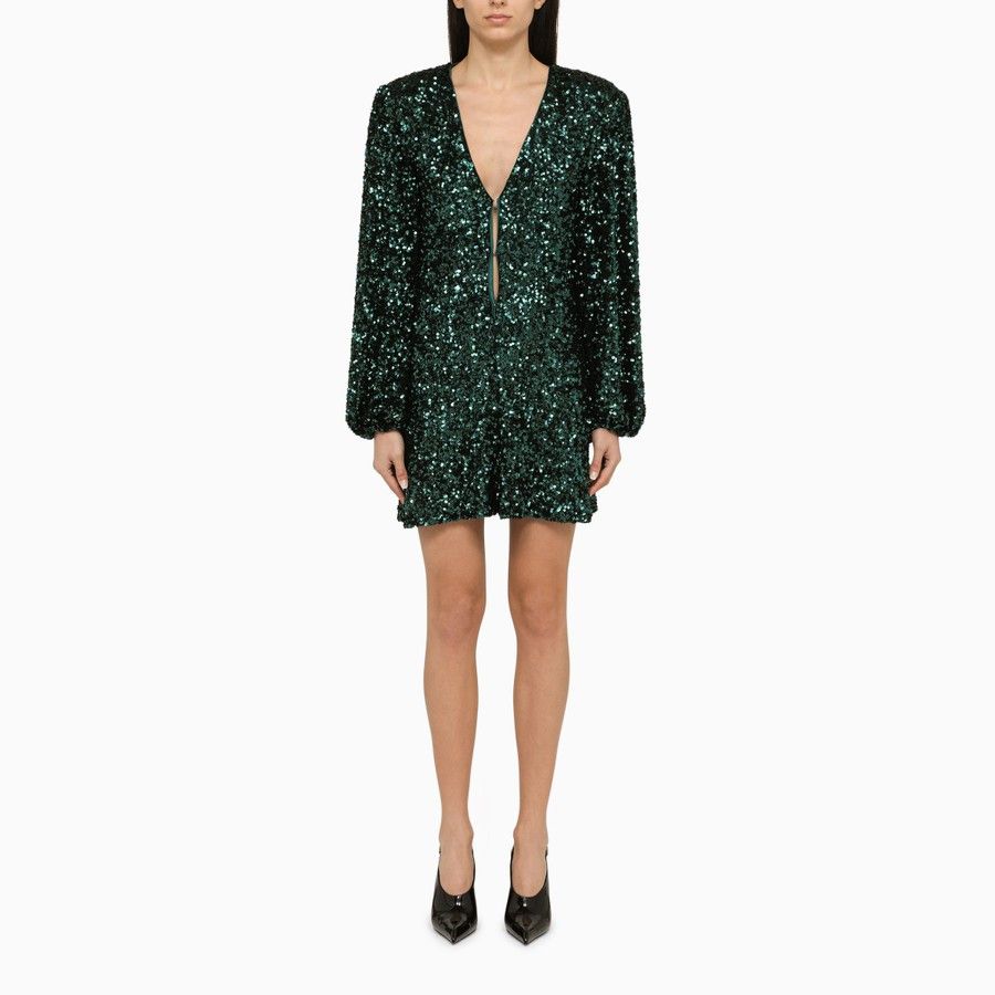 ROTATE o1d2blof0924 Short Dress in Green Size S / US 4 / IT 40 - 1 Thumbnail